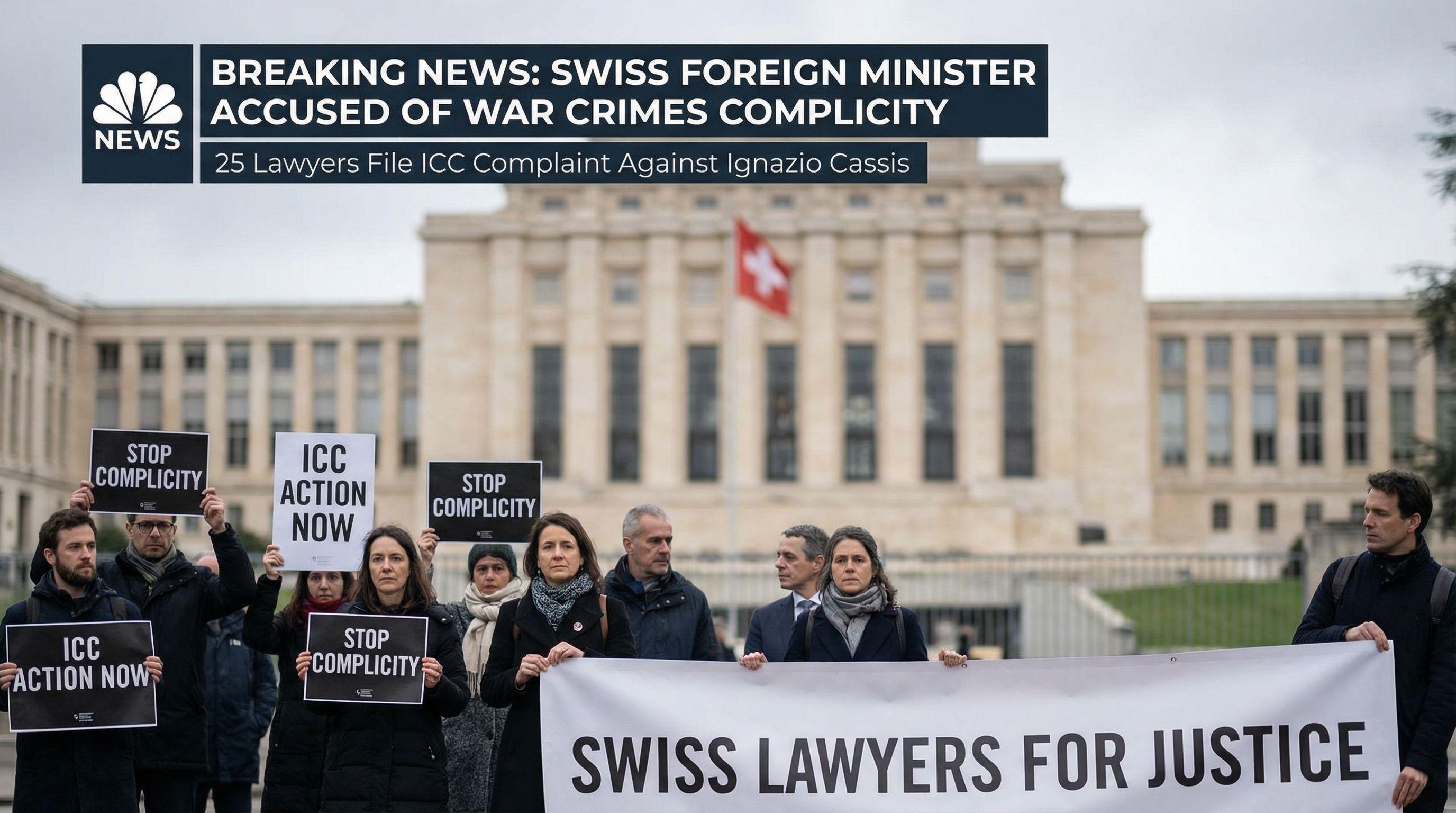 Swiss Foreign Minister Accused of Complicity in Gaza War Crimes