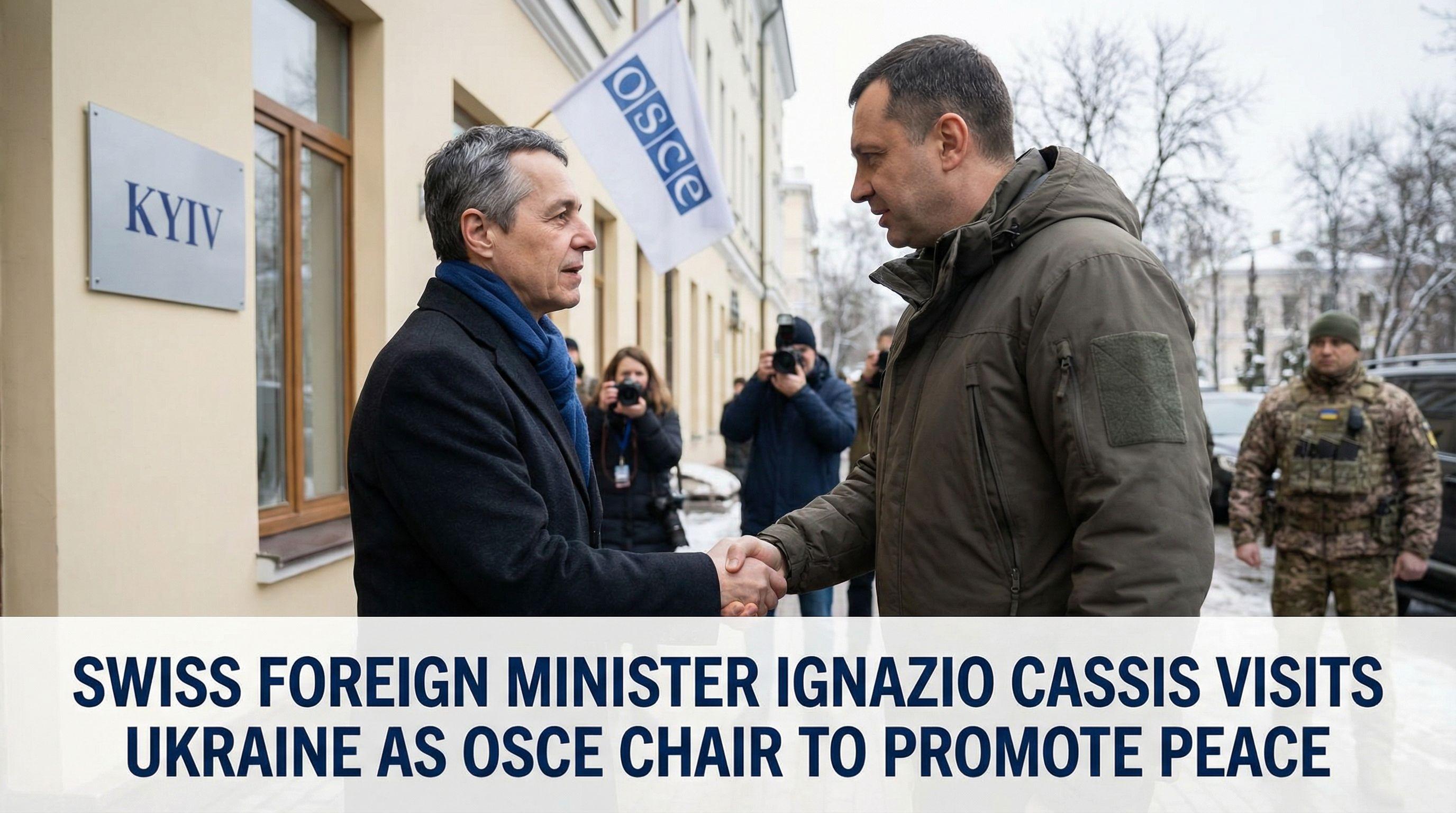 Swiss Foreign Minister Ignazio Cassis Visits Ukraine as OSCE Chair to Promote Peace