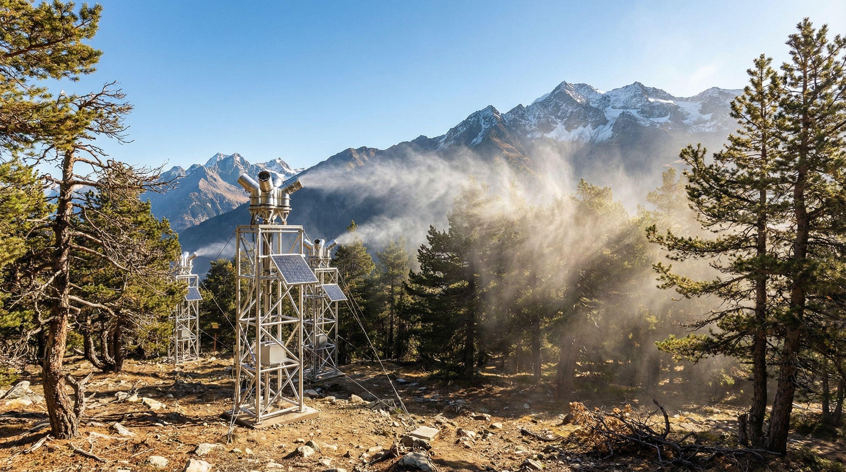 Swiss Forest Innovation: Trees Misted to Study Climate Adaptation