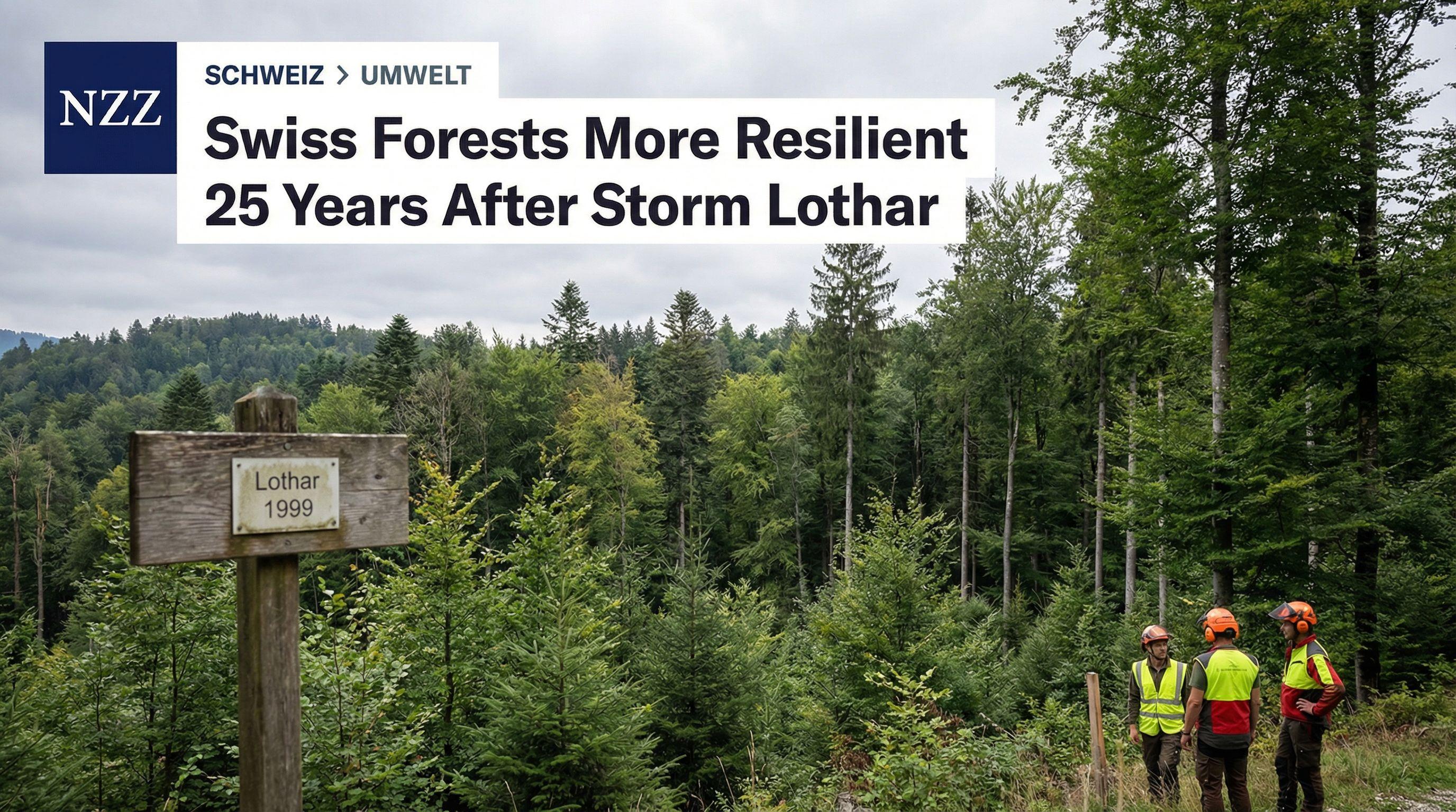 Swiss Forests More Resilient 25 Years After Storm Lothar