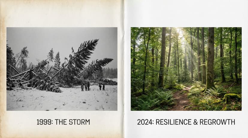 Swiss Forests Show Resilience 25 Years After Historic Lothar Storm