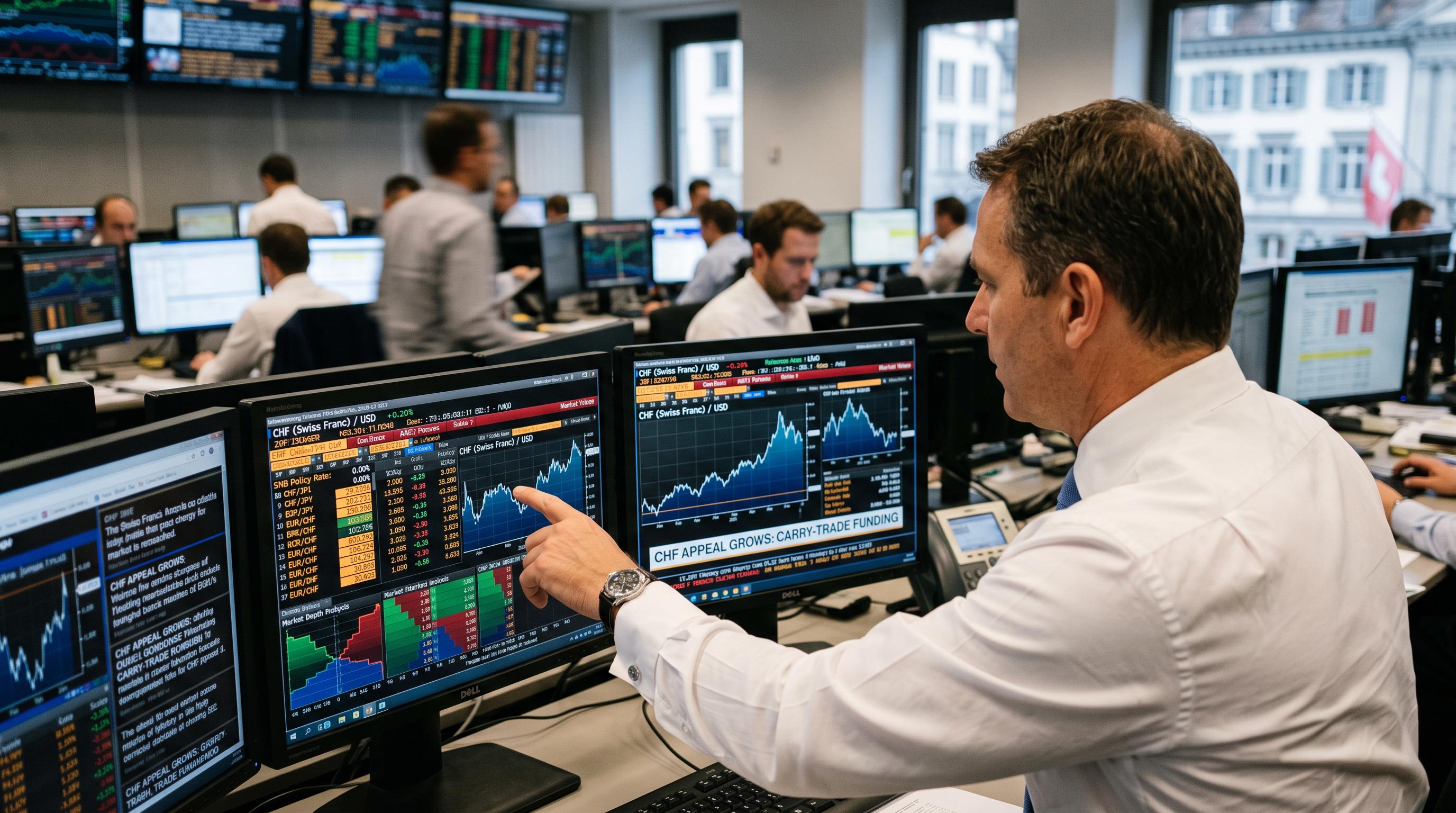 Swiss franc gains appeal as a carry-trade currency