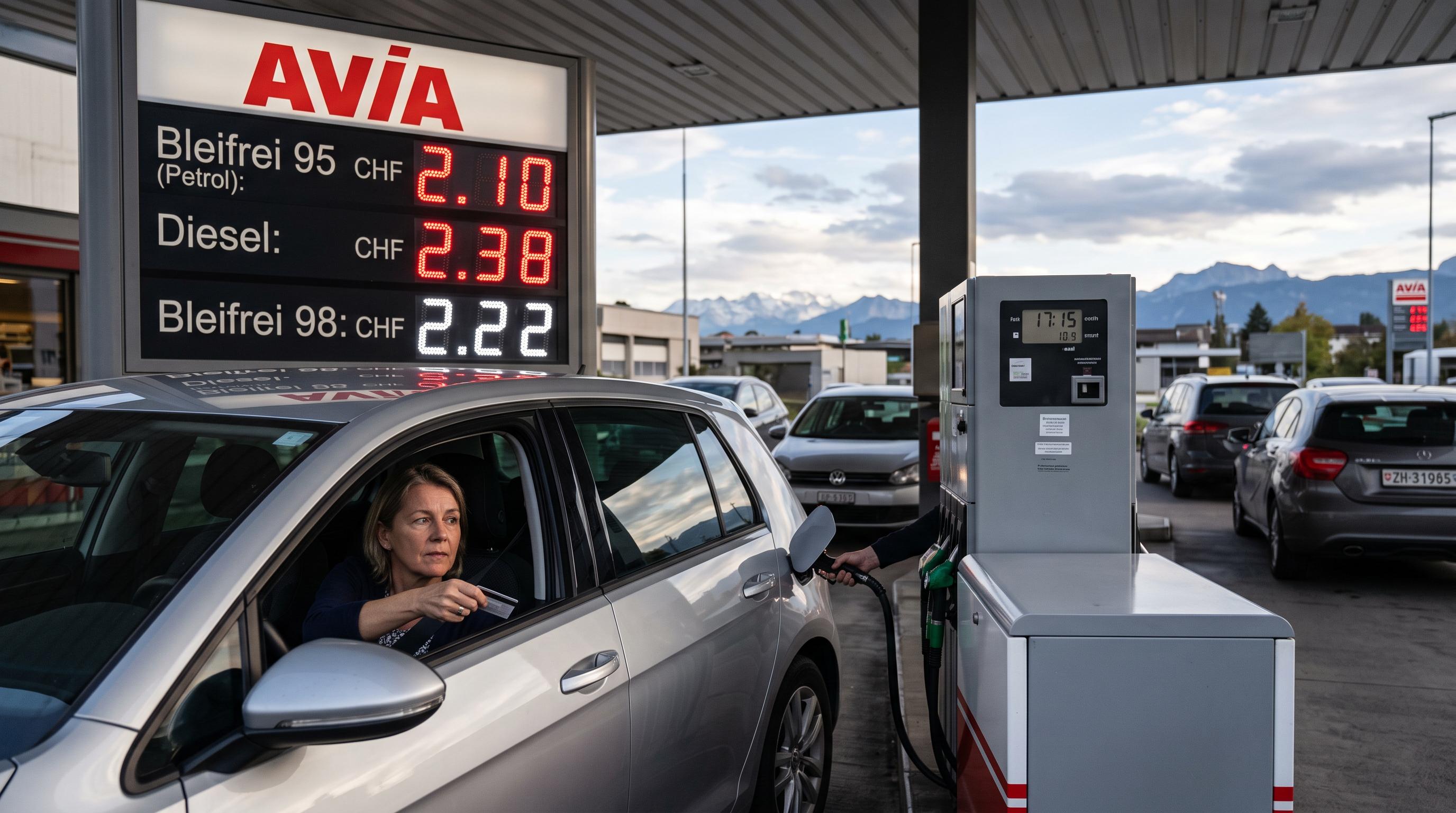 Swiss fuel prices hit a new yearly high
