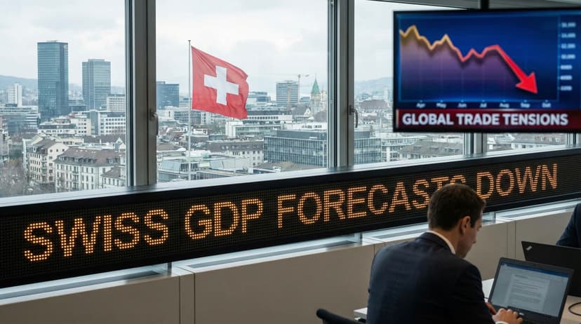 Swiss GDP Growth Forecasts Cut Amid Global Trade Tensions
