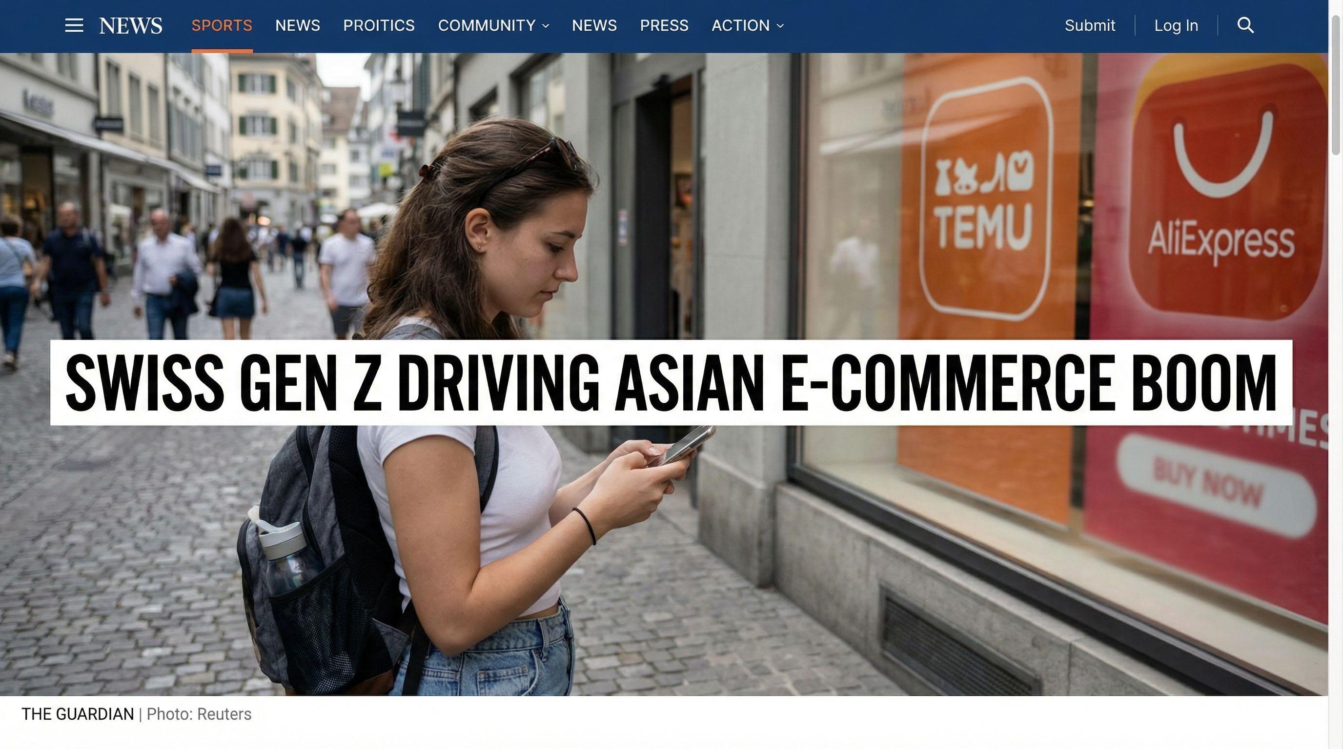 Swiss Gen Z Driving Asian E-commerce Boom