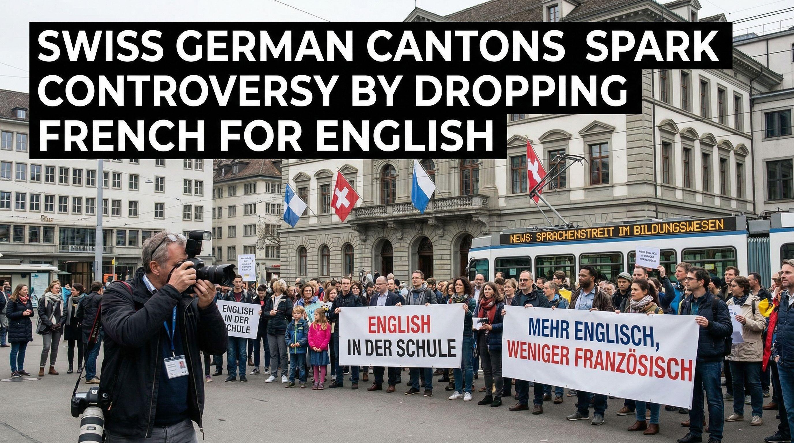 Swiss German cantons spark controversy by dropping French for English