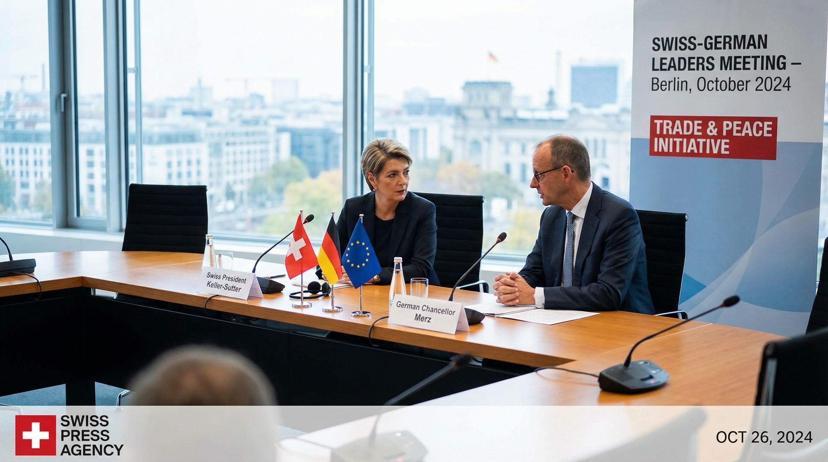 Swiss-German Leaders Address US Tariff Pressures in Berlin Meeting