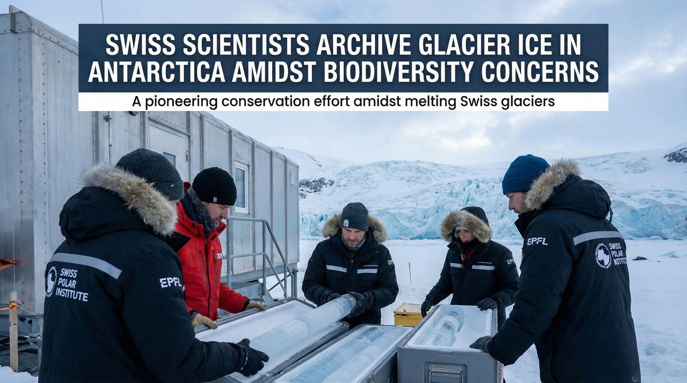 Swiss Scientists Archive Glacier Ice in Antarctica Amidst Biodiversity Concerns