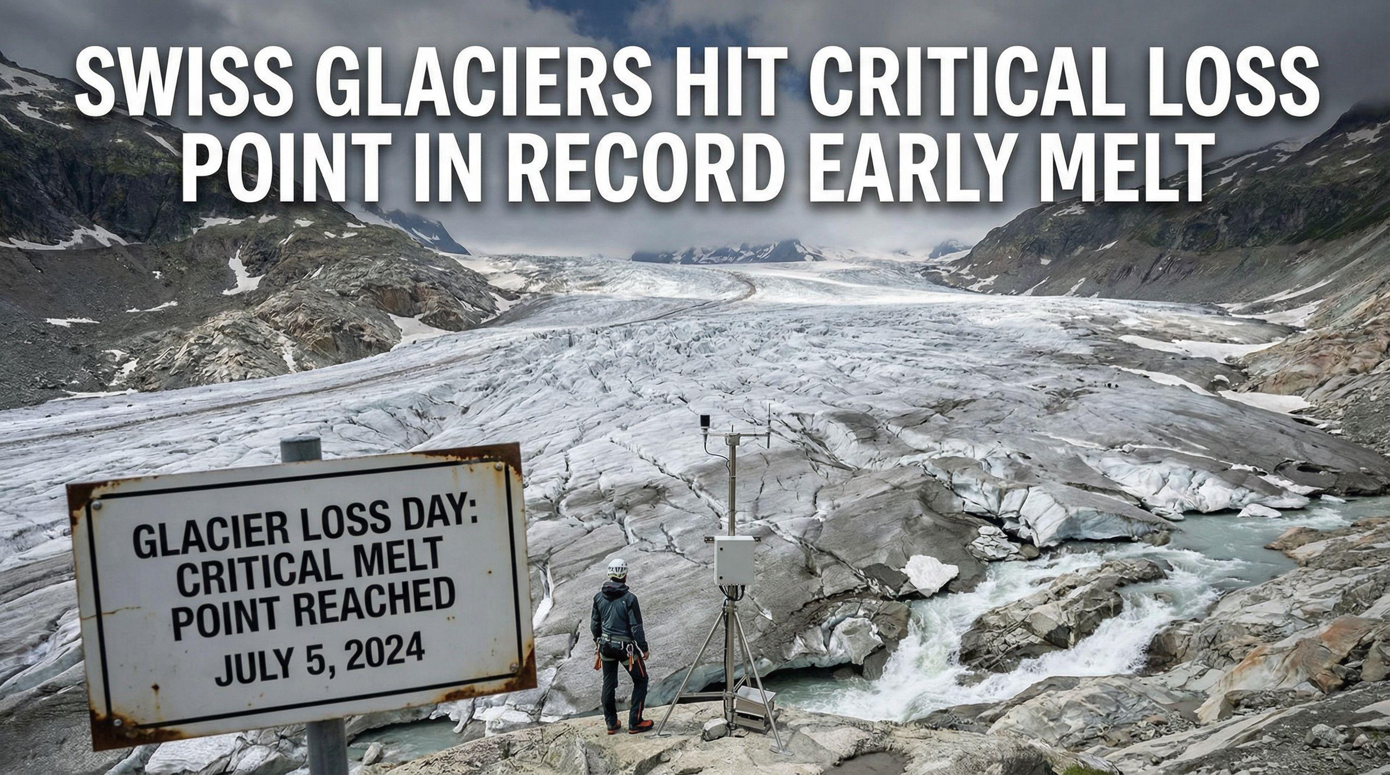 Swiss Glaciers Hit Critical Loss Point in Record Early Melt