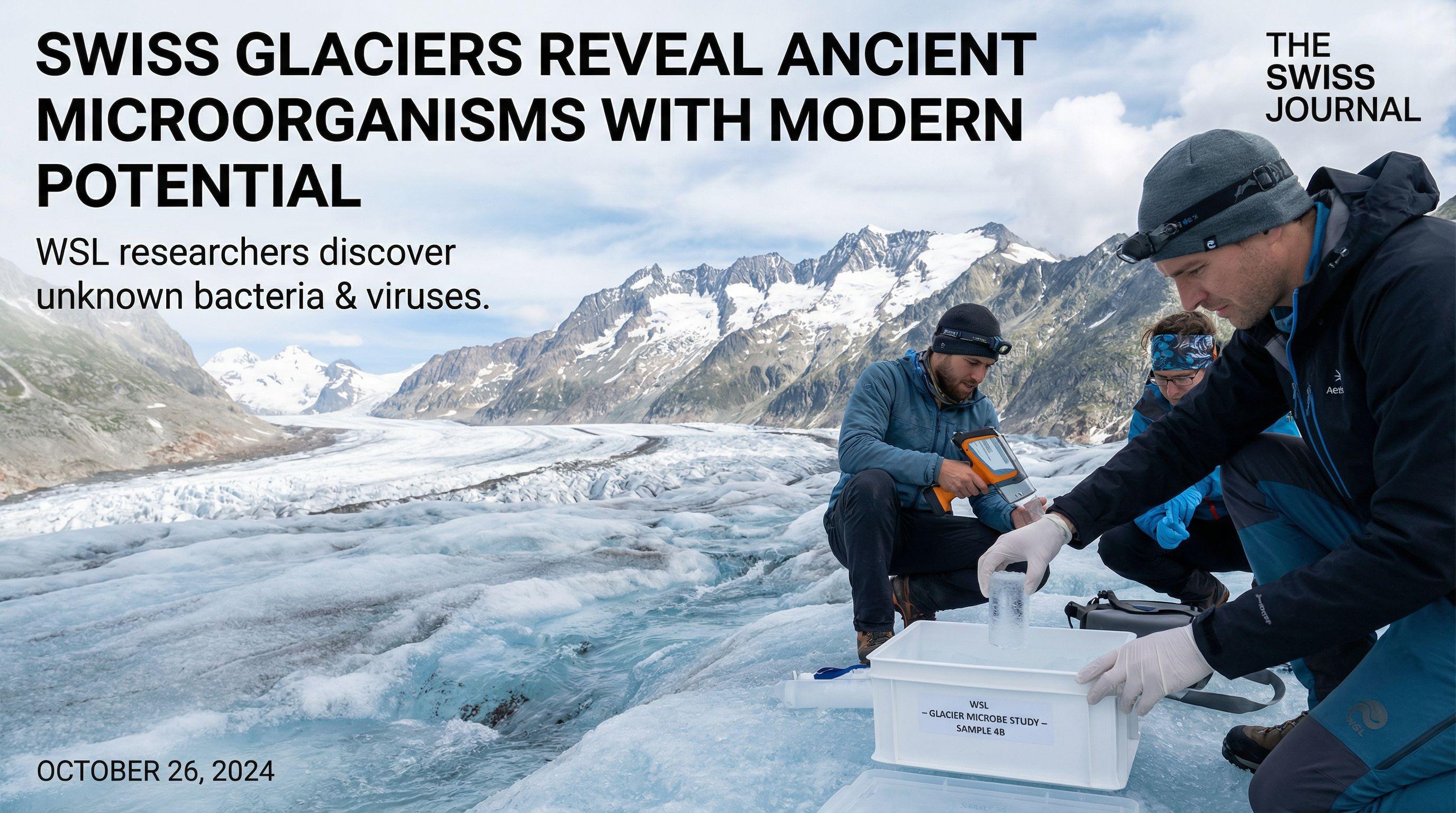 Swiss Glaciers Reveal Ancient Microorganisms with Modern Potential