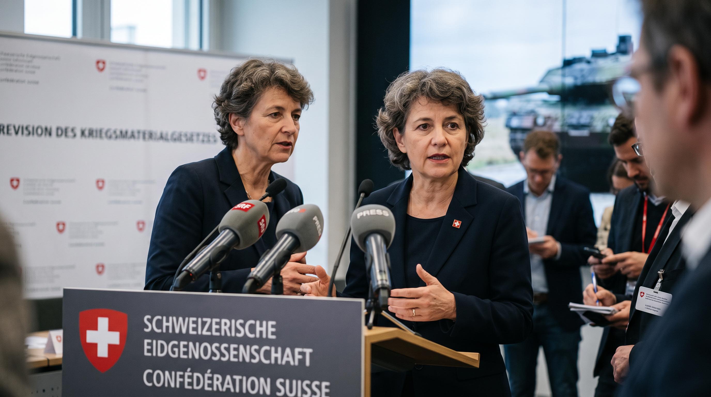 Swiss government campaigns for relaxed arms-export rules
