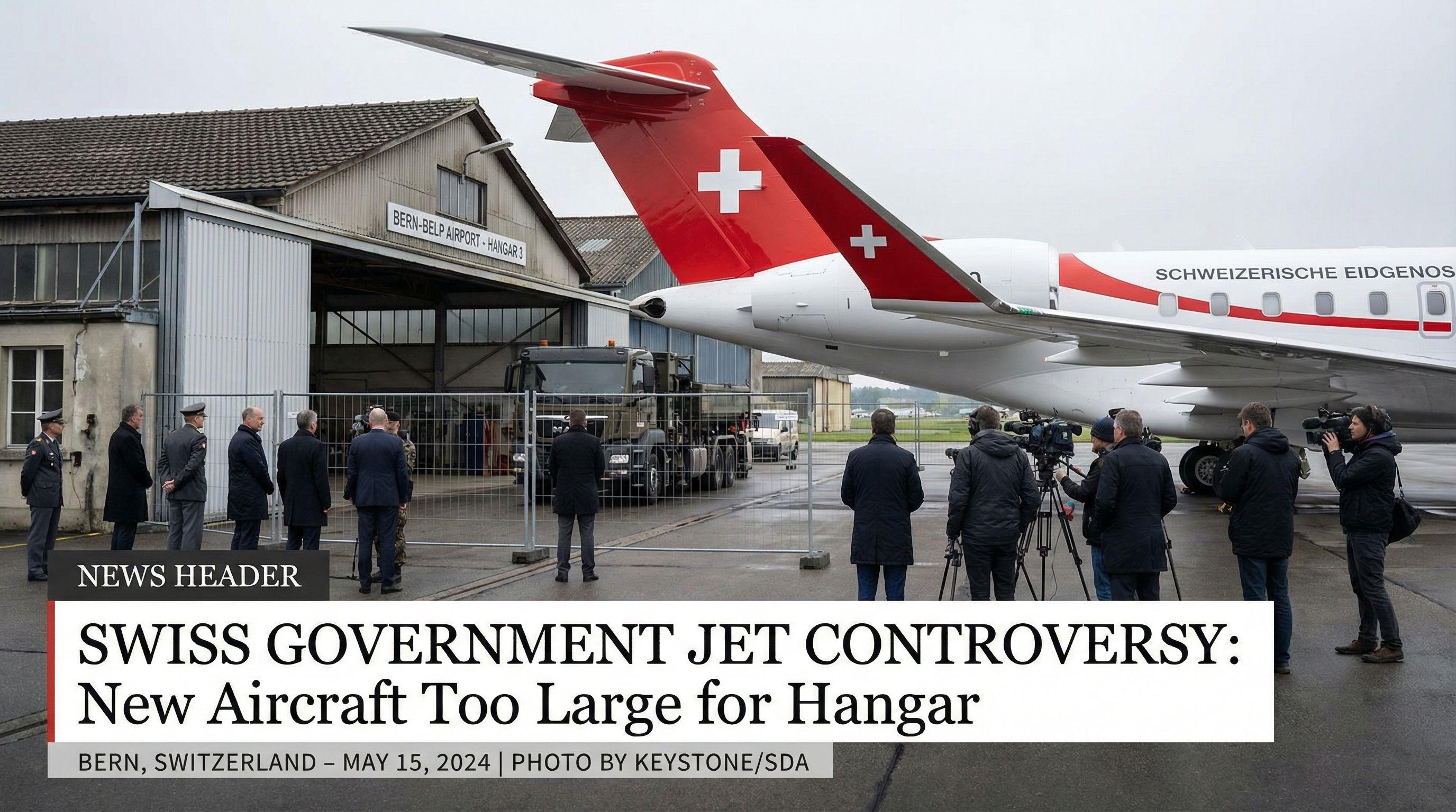 Swiss Government Jet Controversy: New Aircraft Too Large for Hangar