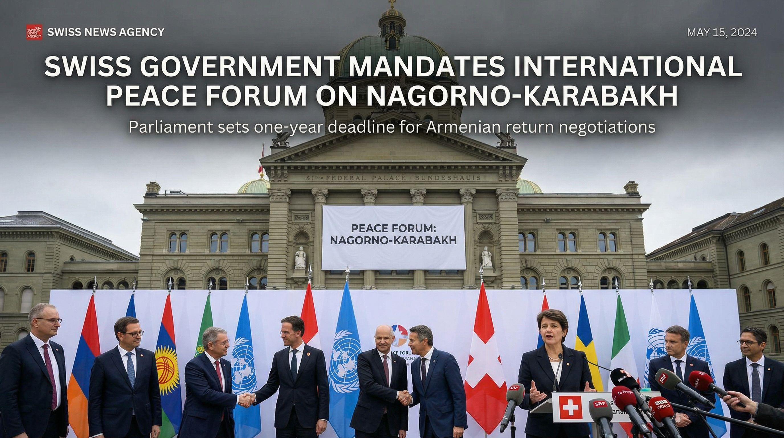Swiss Government Mandates International Peace Forum on Nagorno-Karabakh