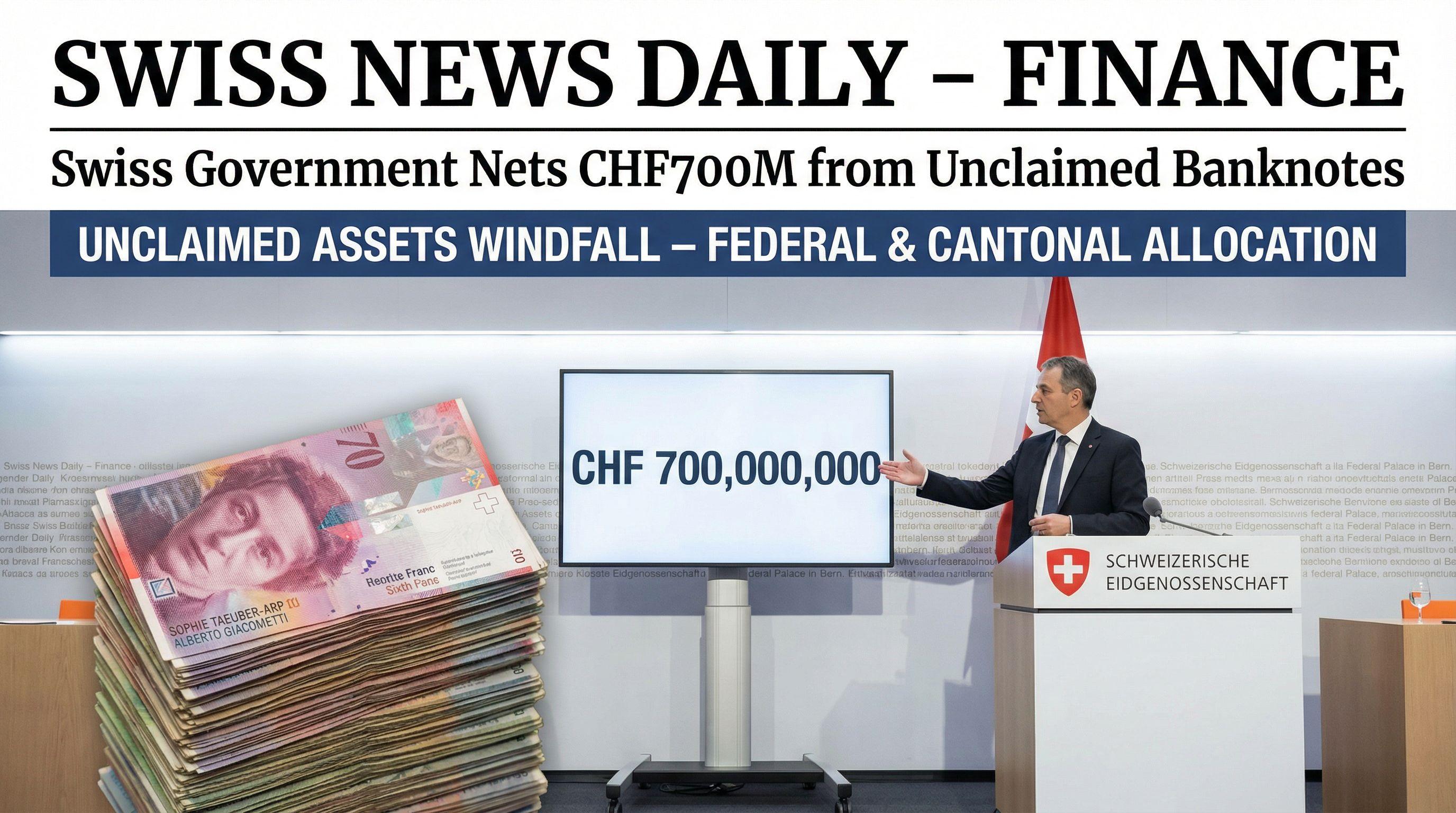Swiss Government Nets CHF700M from Unclaimed Banknotes