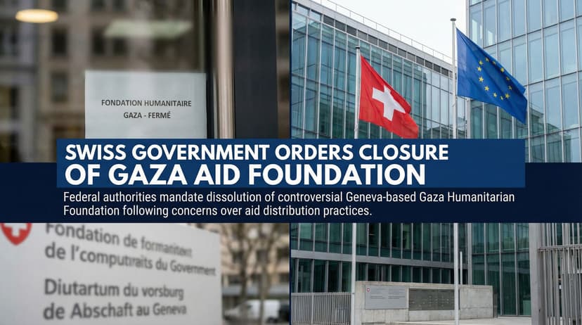 Swiss Government Orders Closure of Gaza Aid Foundation