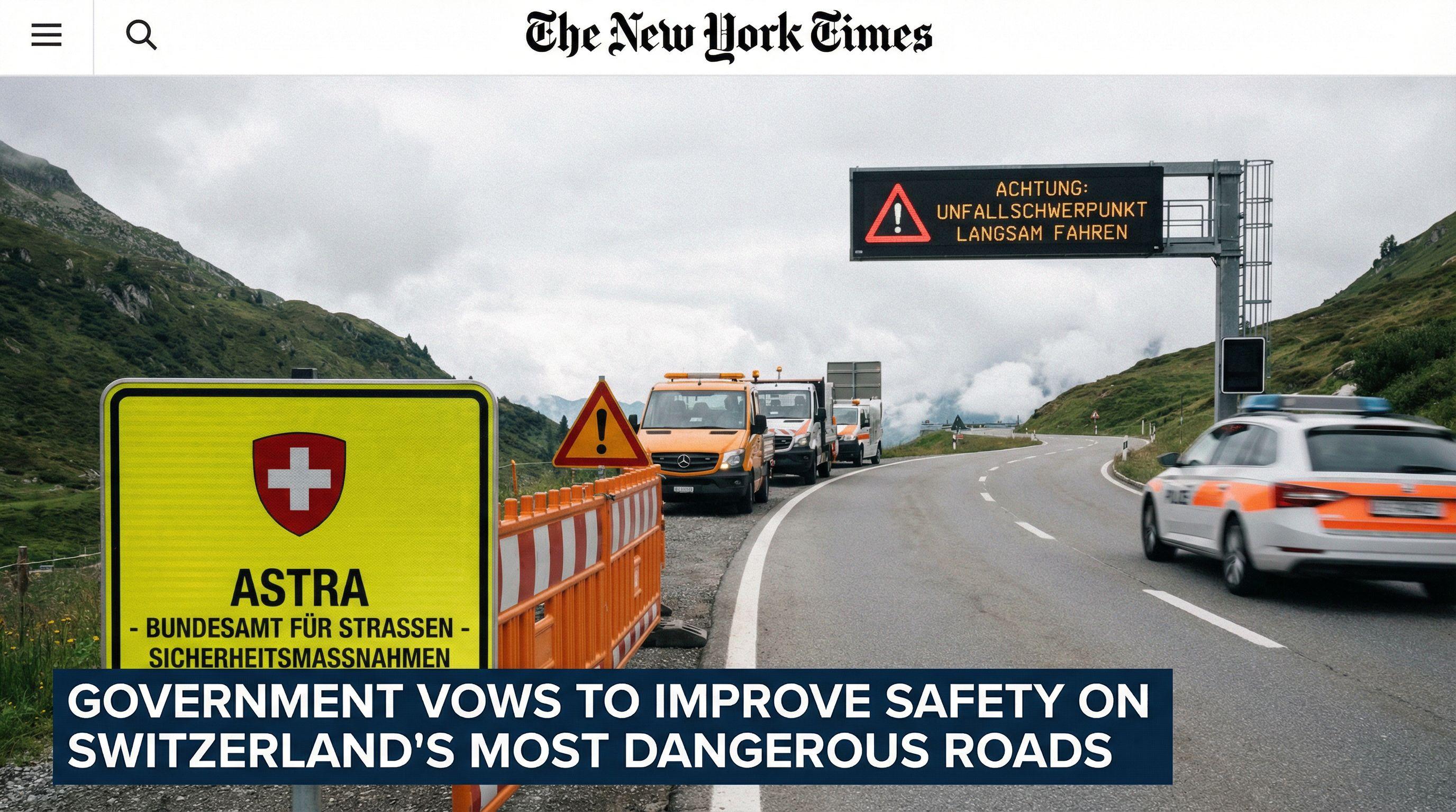 Government Vows to Improve Safety on Switzerland's Most Dangerous Roads