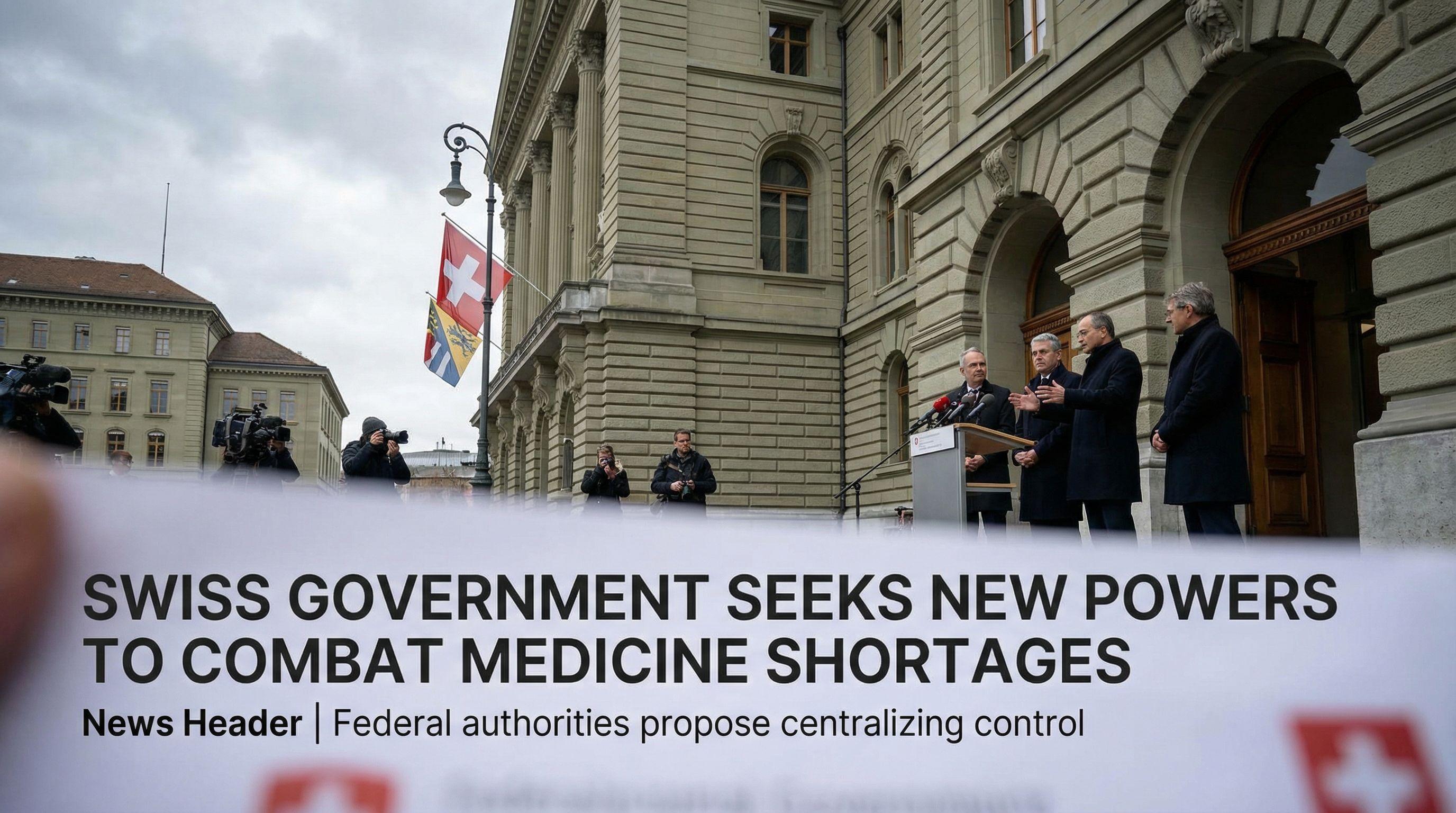 Swiss Government Seeks New Powers to Combat Medicine Shortages
