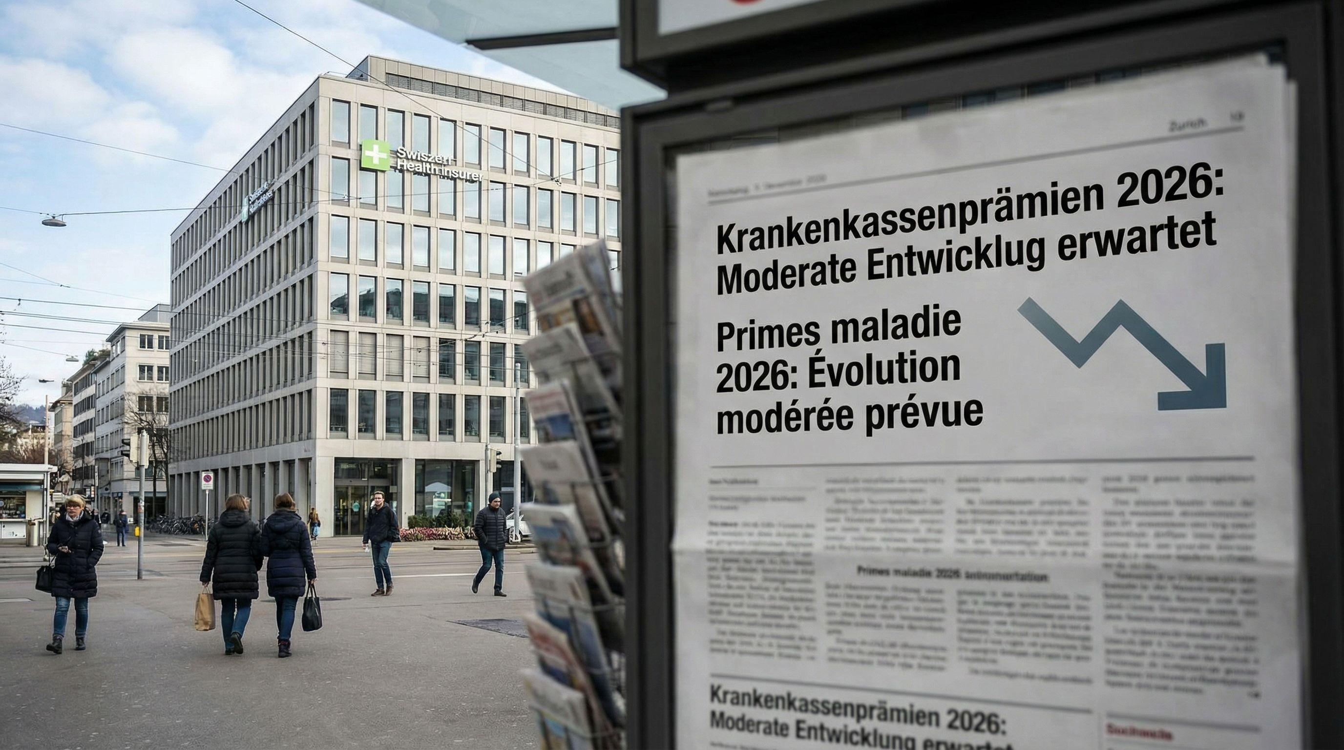 Swiss health insurance premiums expected to moderate in 2026