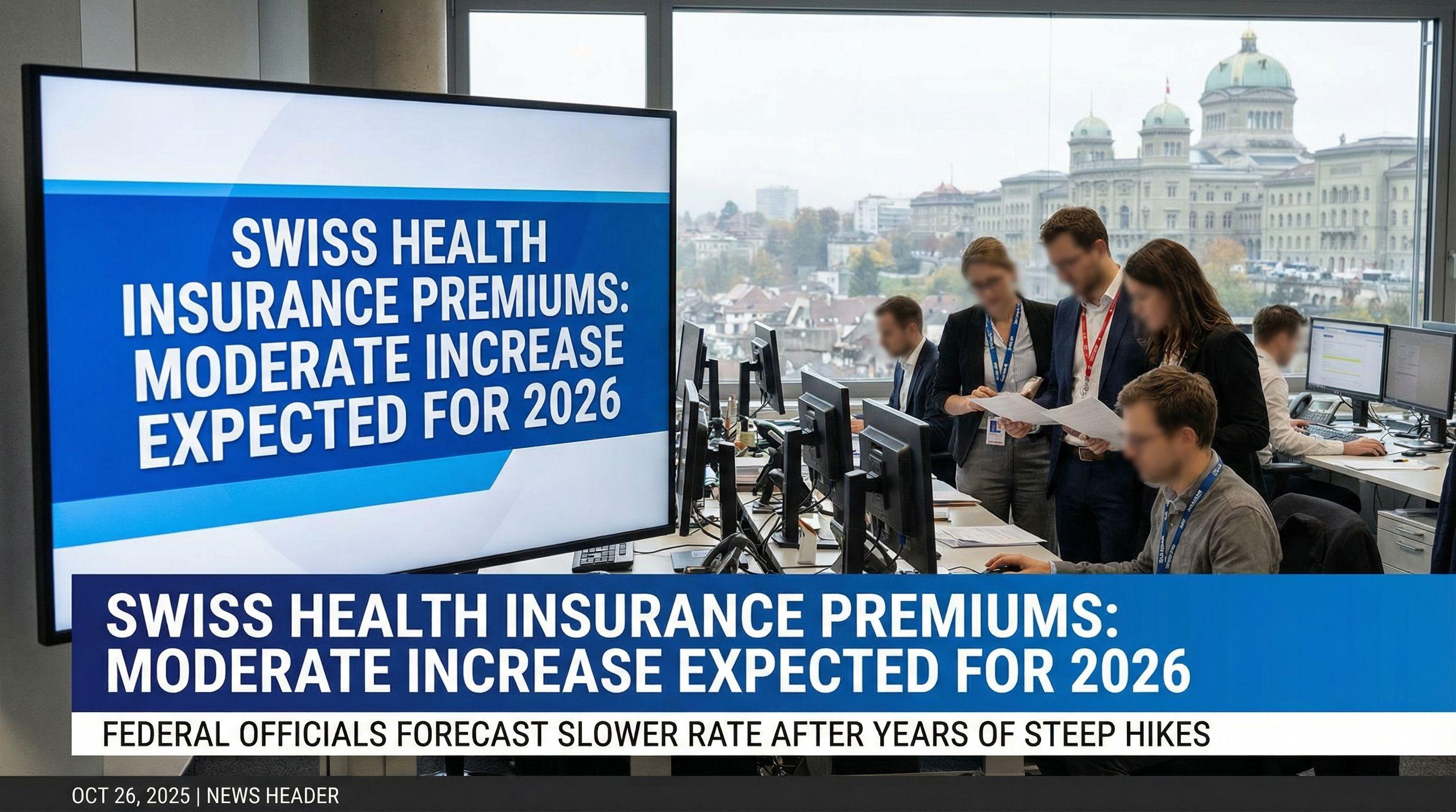 Swiss Health Insurance Premiums: Moderate Increase Expected for 2026