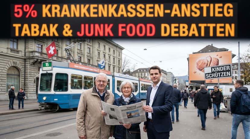 Swiss Health Burden: Premiums Set for 5% Hike Amid Debates on Junk Food Ads and Tobacco Control
