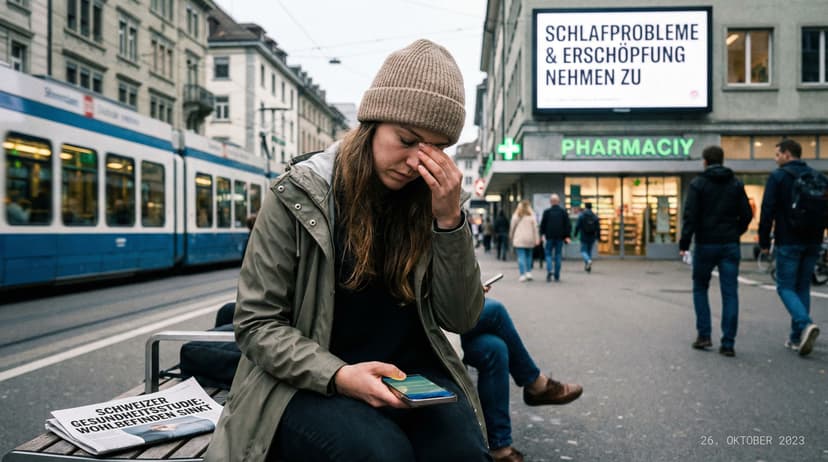 Swiss Health Survey Shows Declining Well-being, Sleep Issues