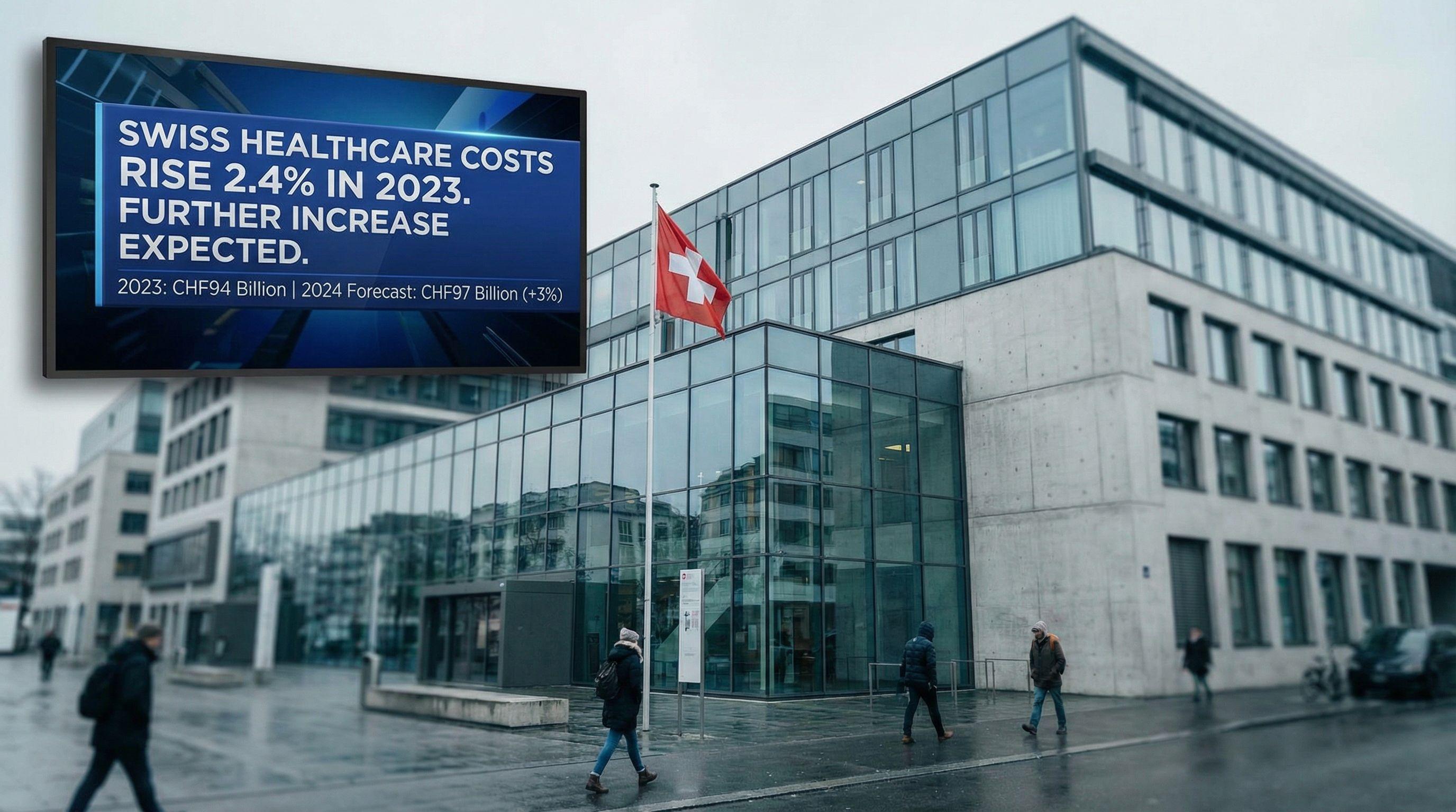 Swiss Healthcare Costs Rise 2.4% in 2023, Further Increase Expected
