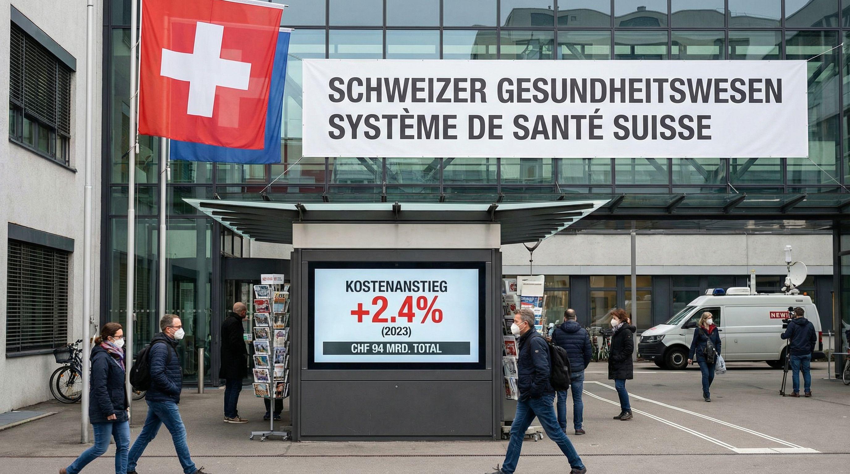 Swiss Healthcare Costs Rise 2.4% in 2023, Further Increases Expected