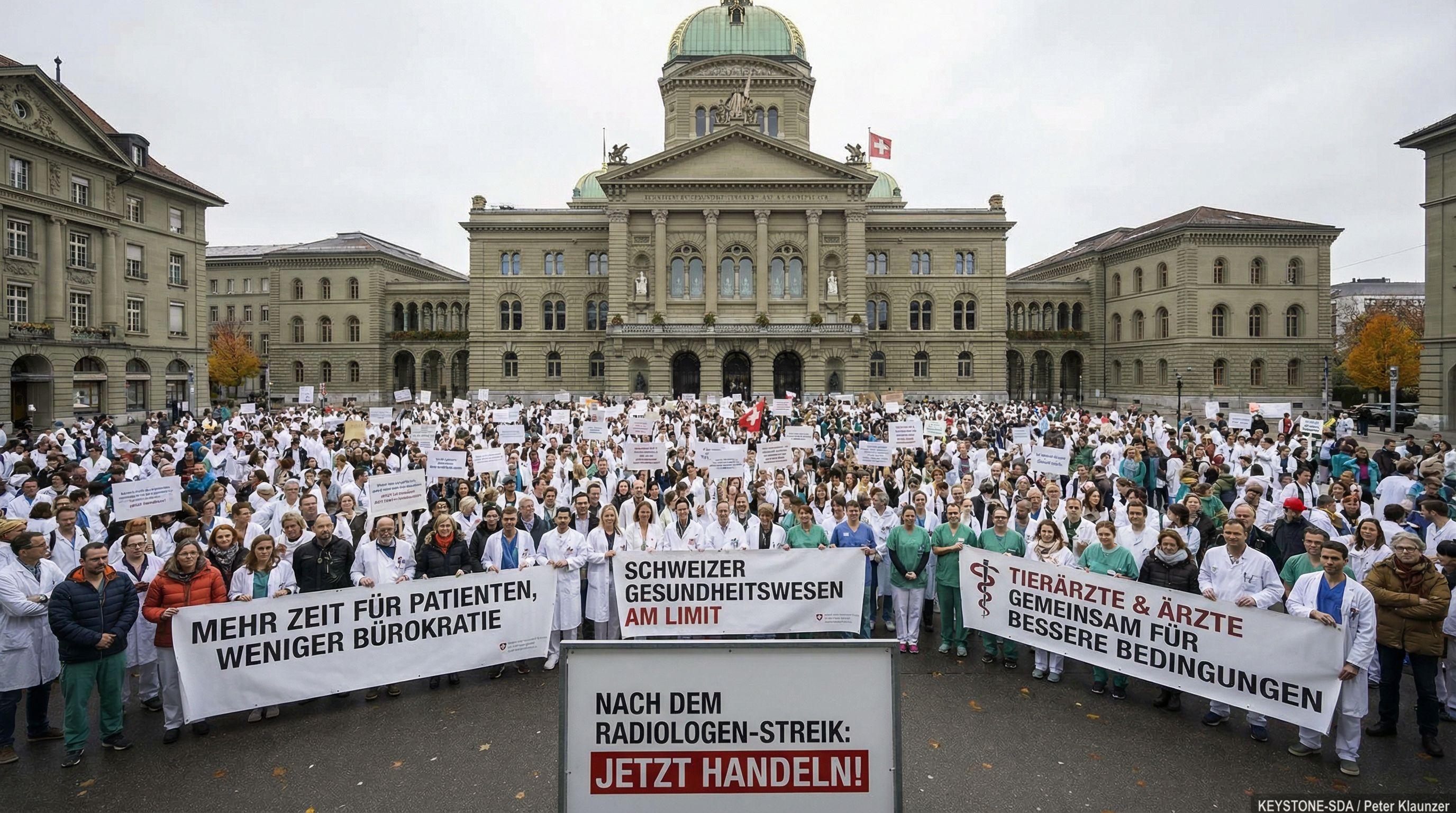 Swiss Healthcare Workers Stage Mass Protest in Bern