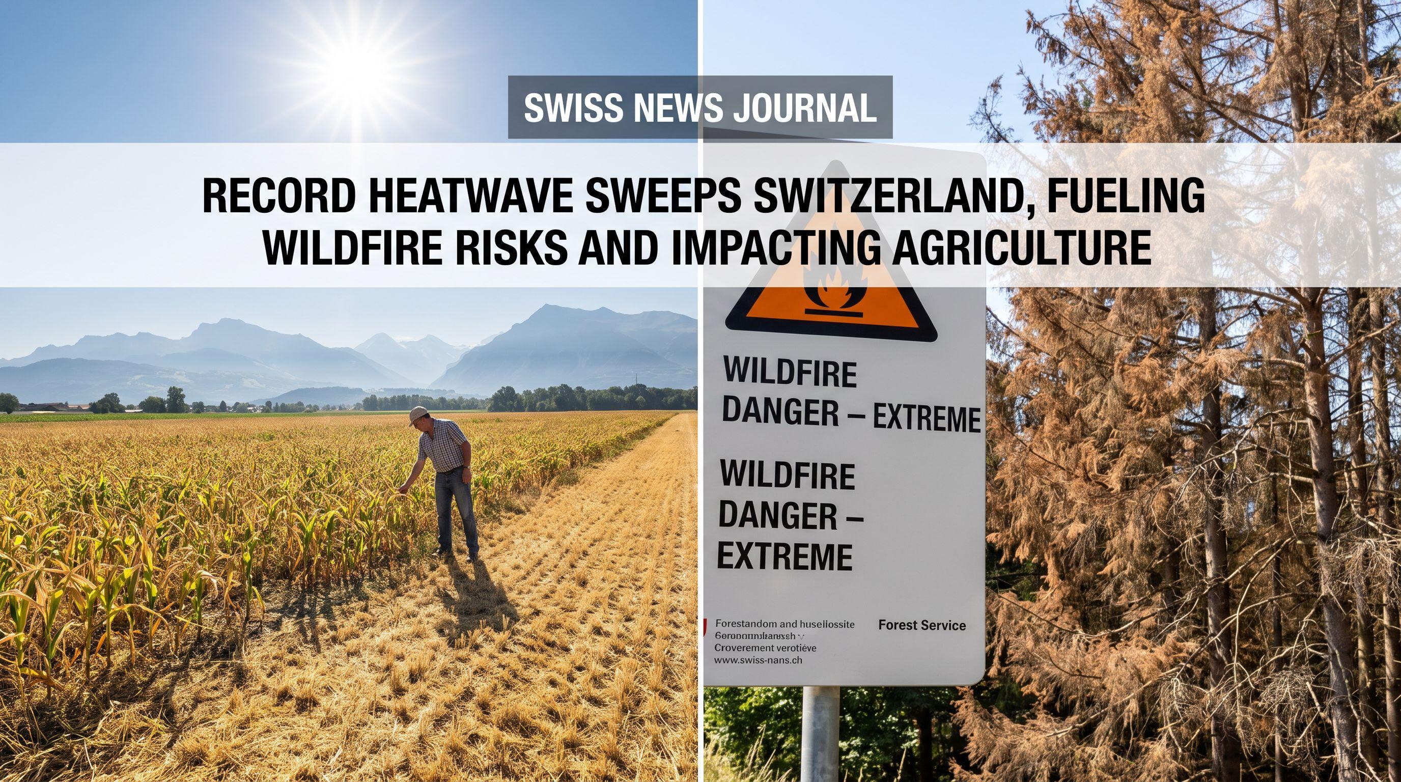 Record Heatwave Sweeps Switzerland, Fueling Wildfire Risks and Impacting Agriculture