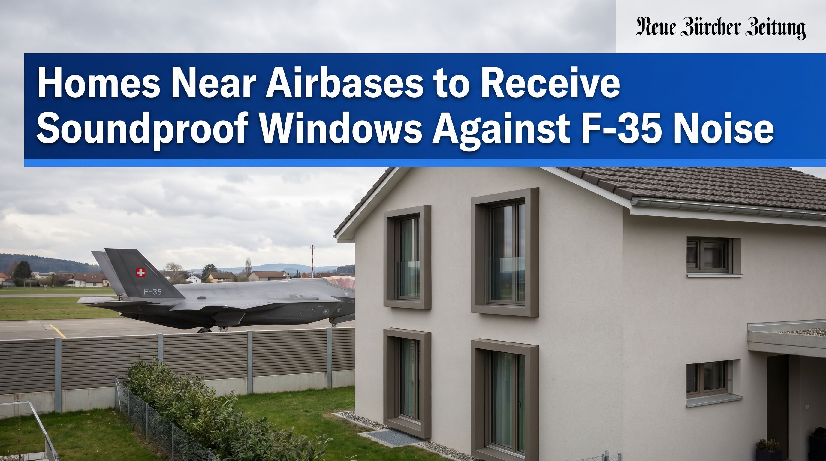 Homes Near Airbases to Receive Soundproof Windows Against F-35 Noise
