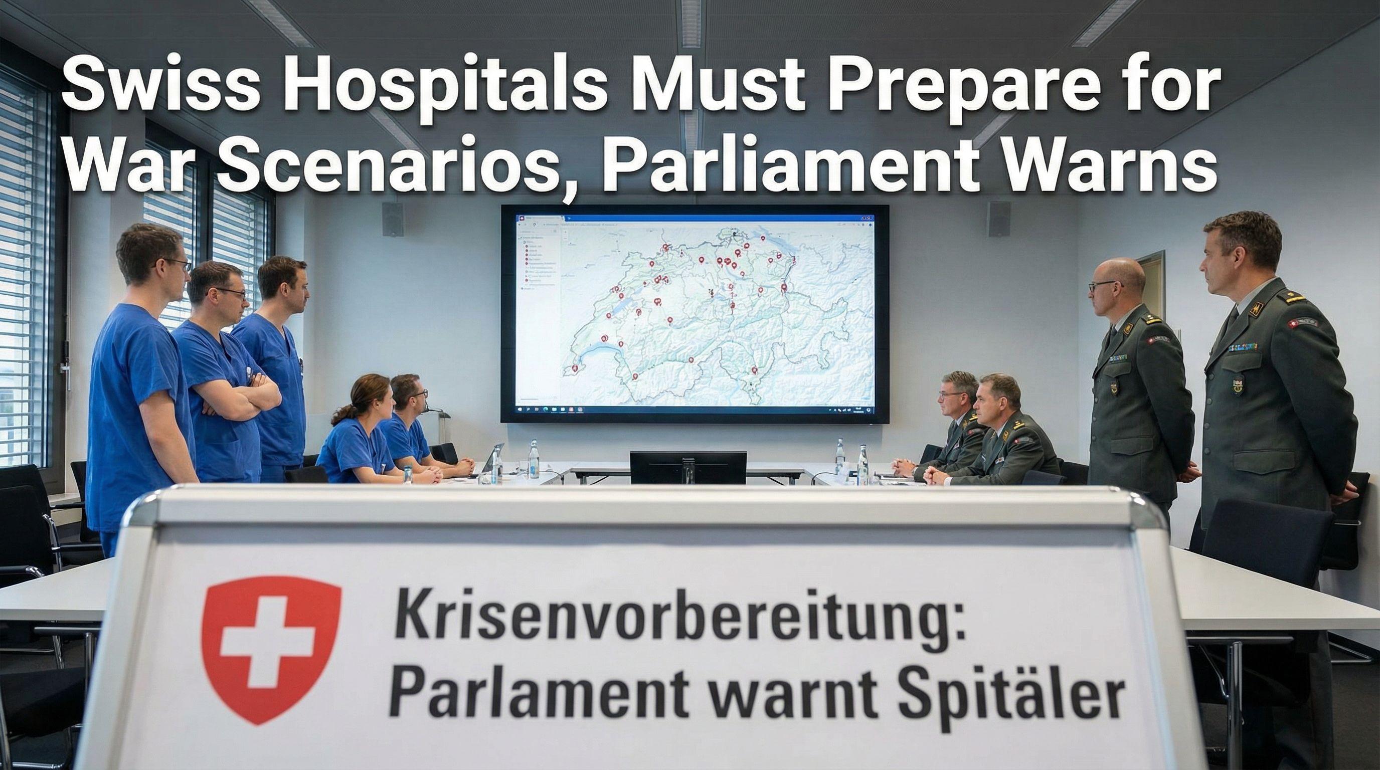 Swiss Hospitals Must Prepare for War Scenarios, Parliament Warns
