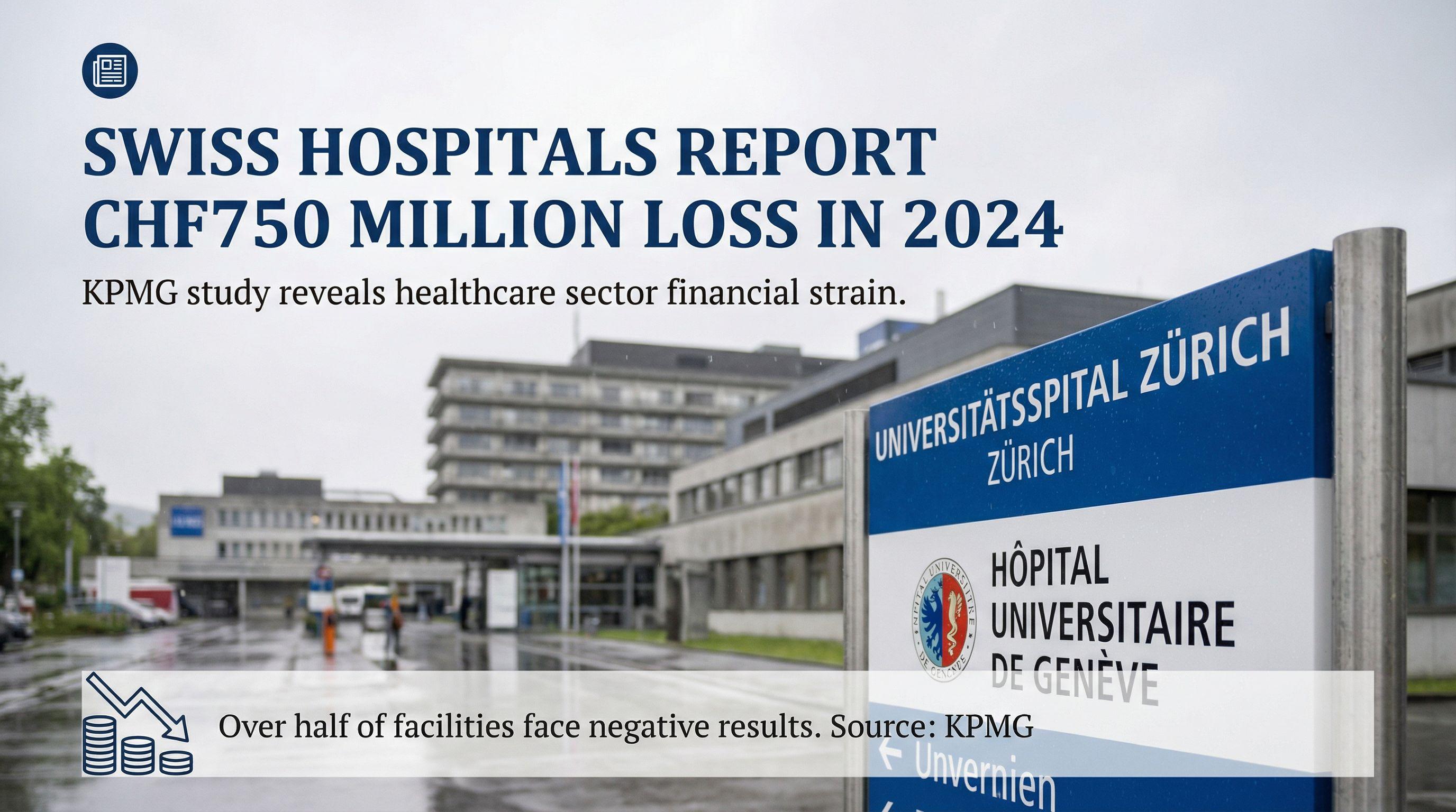 Swiss Hospitals Report CHF750 Million Loss in 2024