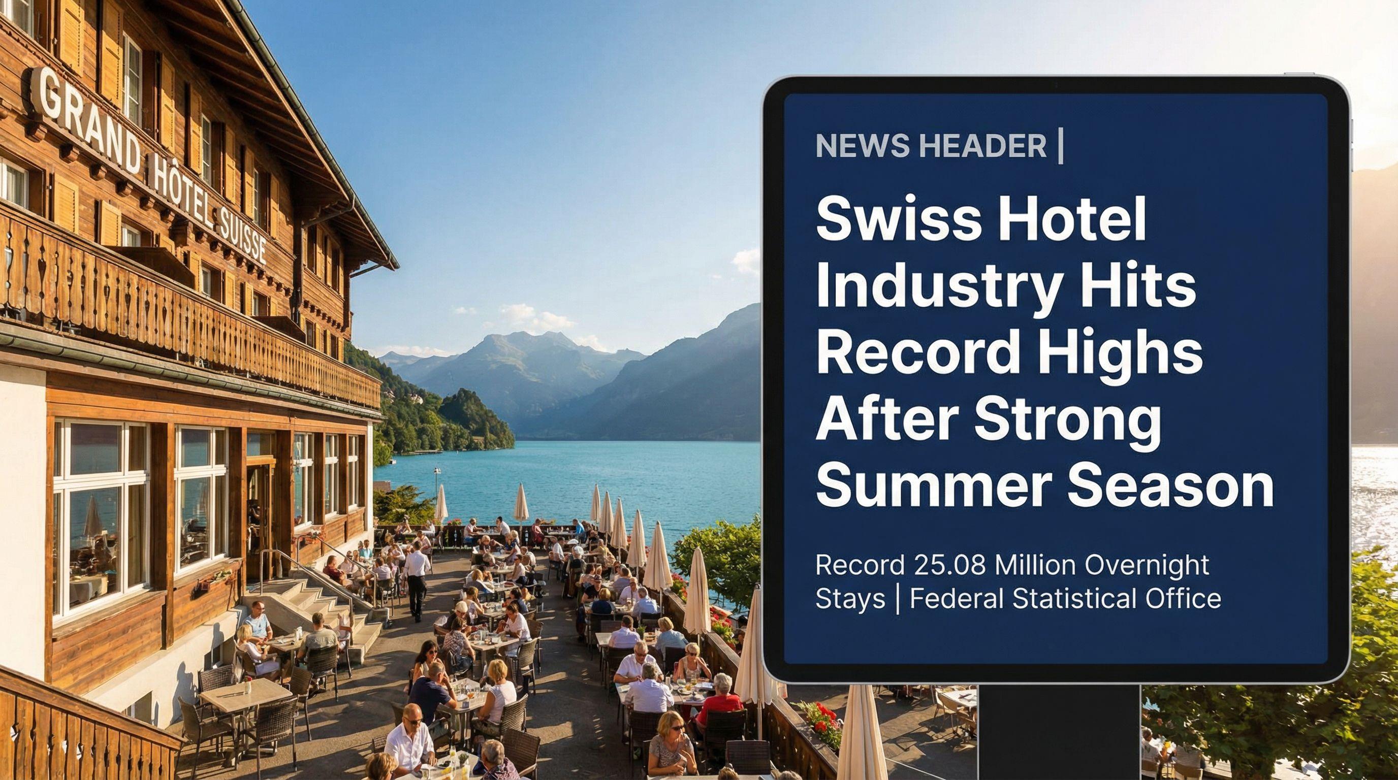 Swiss Hotel Industry Hits Record Highs After Strong Summer Season