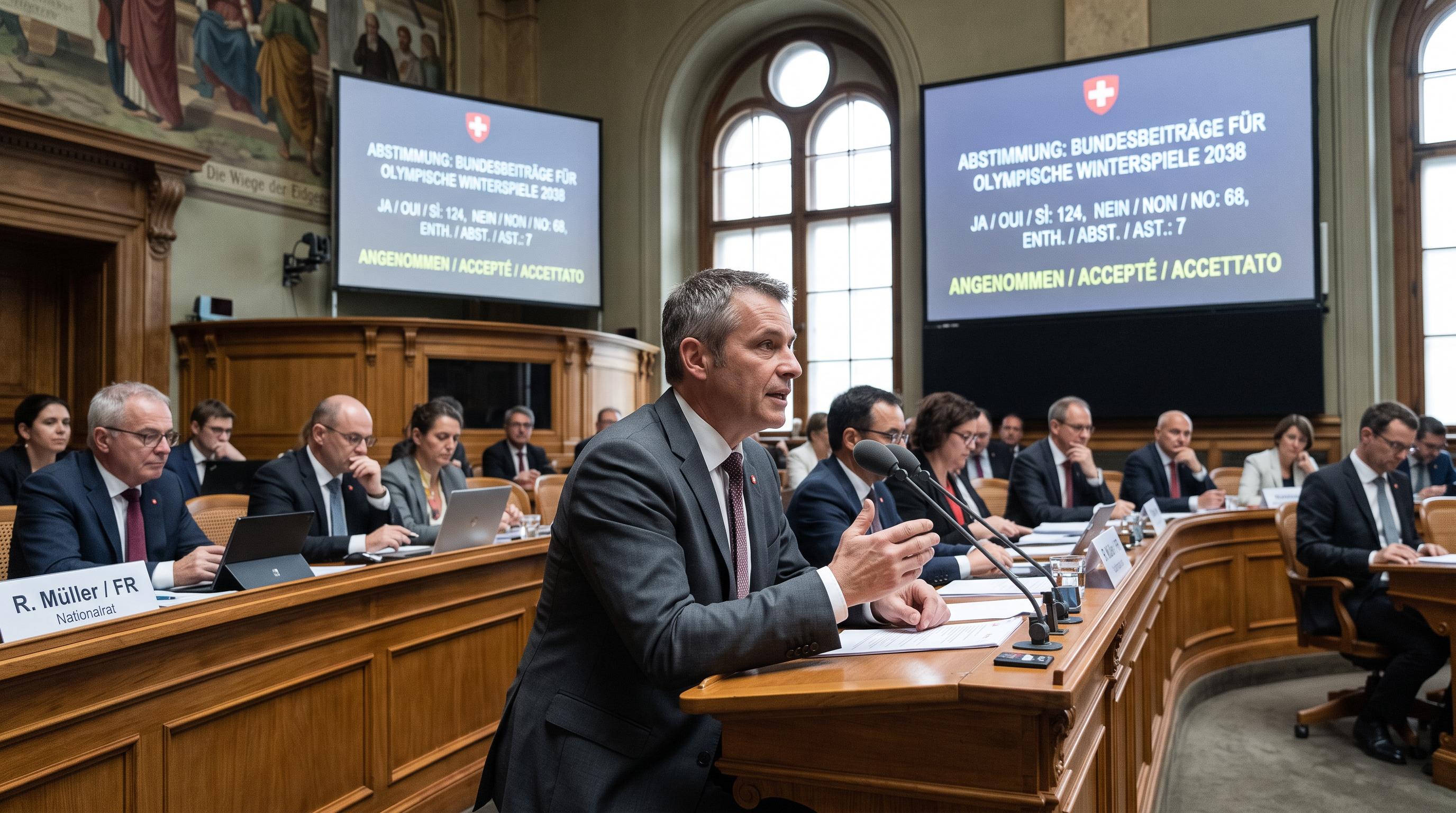 Swiss Parliament Backs CHF200 Million for 2038 Winter Olympics Bid