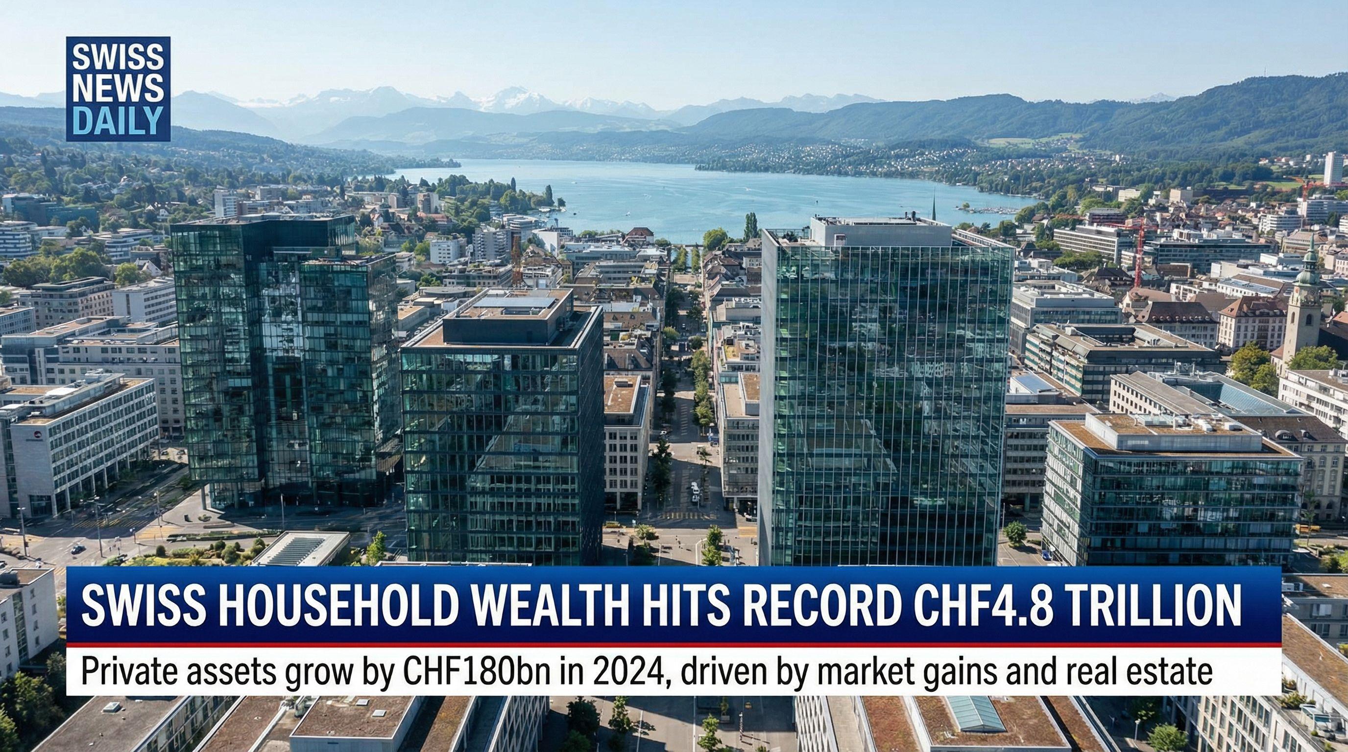 Swiss Household Wealth Soars to Record CHF4.8 Trillion