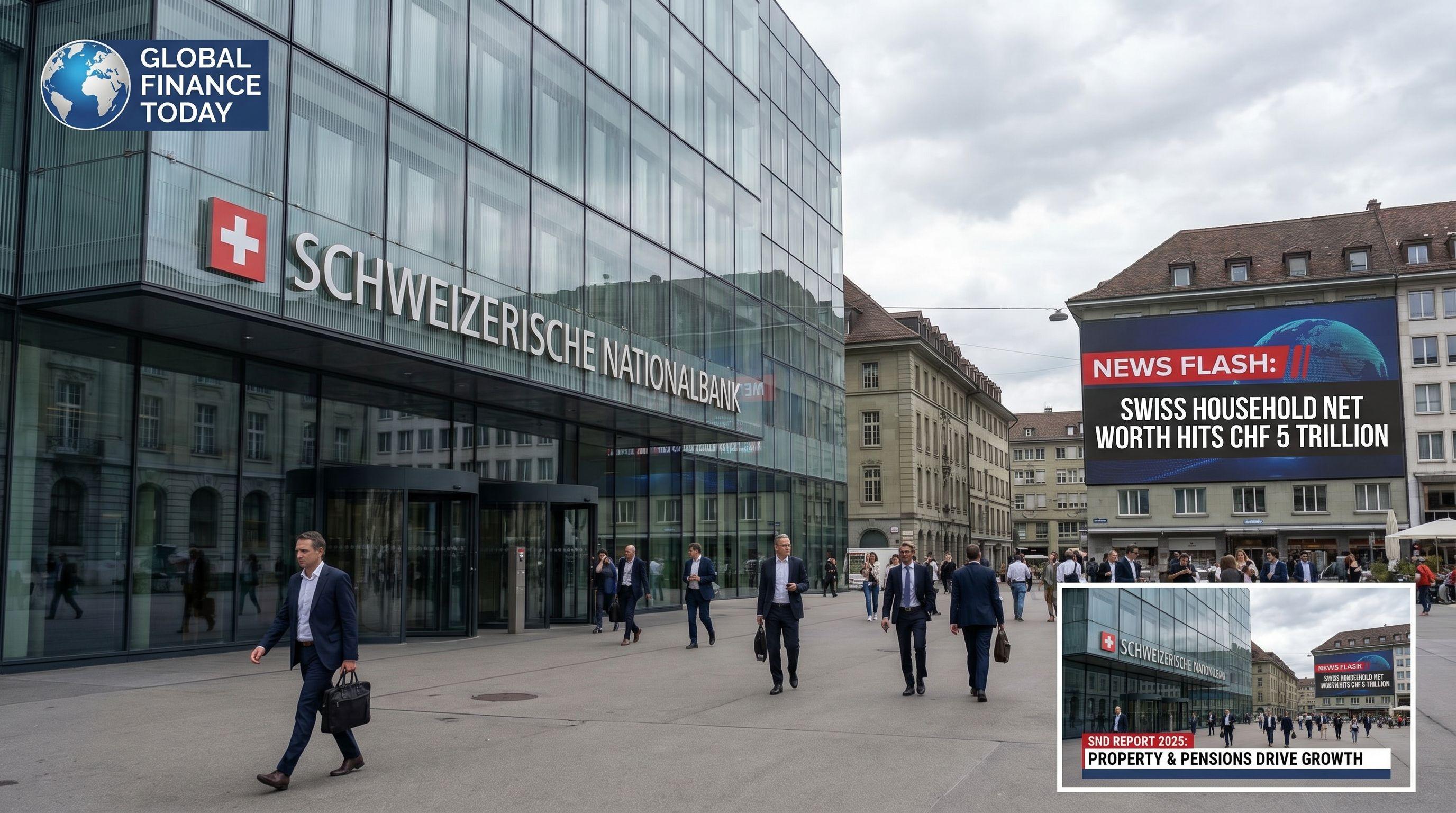 Swiss Household Net Worth Exceeds CHF5 Trillion for First Time, SNB Reports
