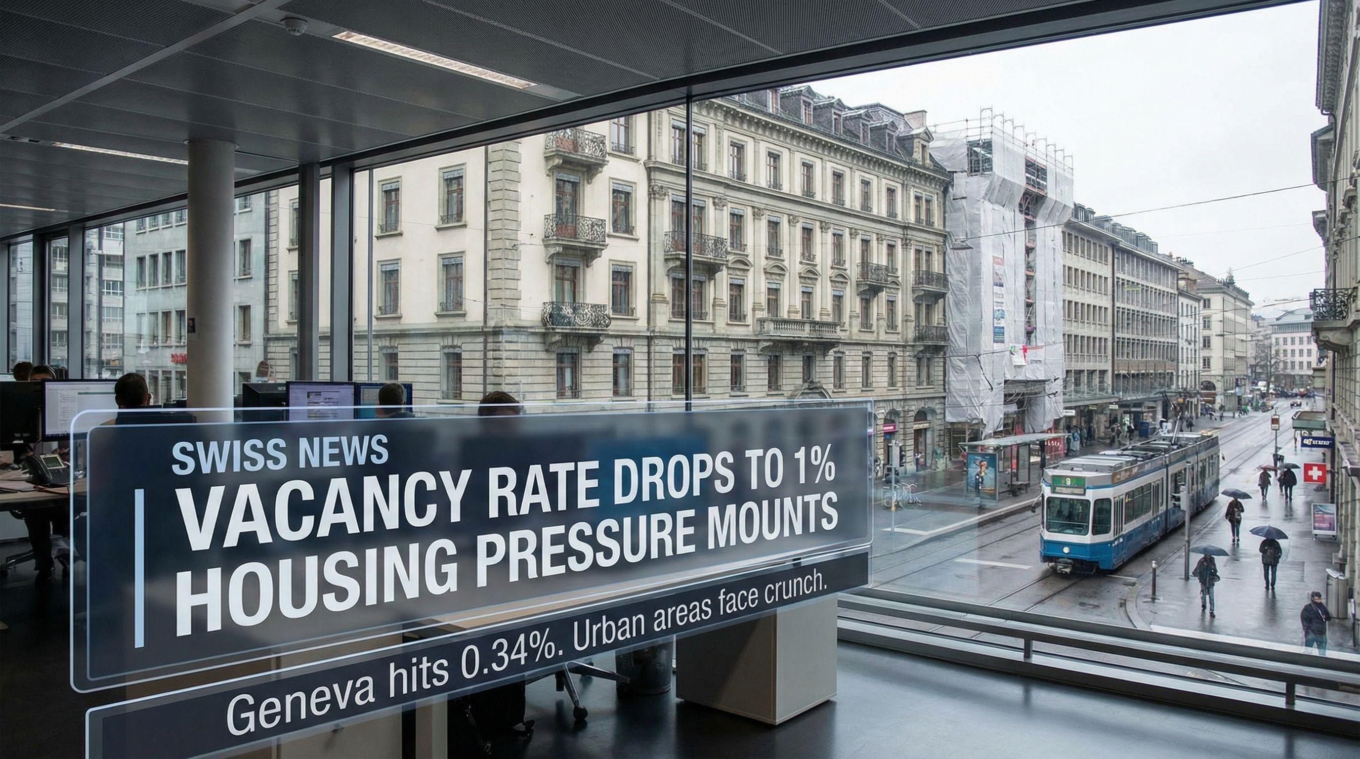 Swiss Housing Vacancy Rate Drops to 1%