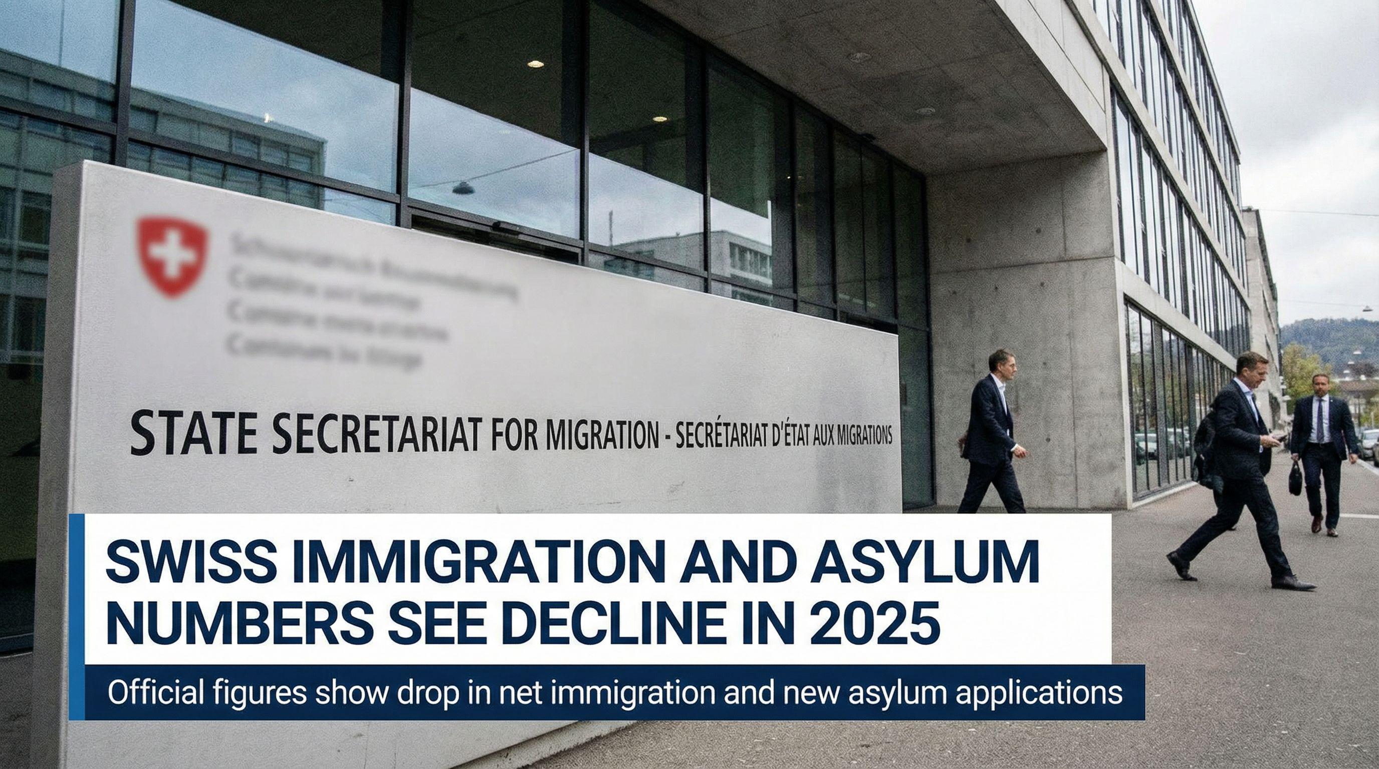 Swiss Immigration and Asylum Numbers See Decline in 2025