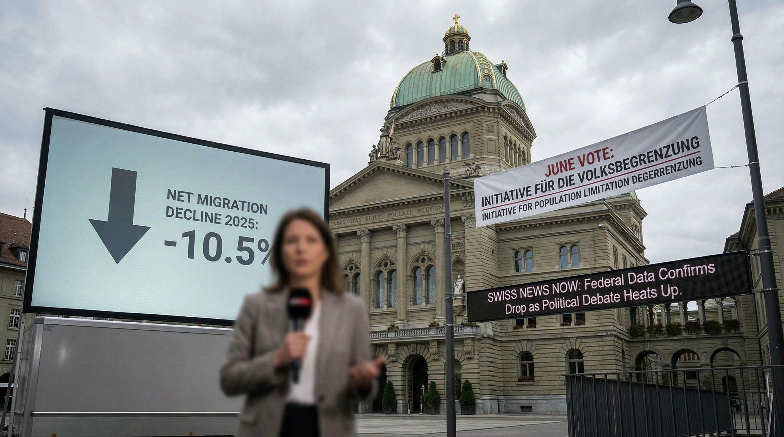 Immigration in Spotlight as Net Arrivals Decline and Switzerland Prepares for Population Cap Vote