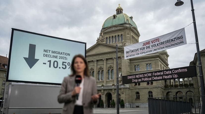 Immigration in Spotlight as Net Arrivals Decline and Switzerland Prepares for Population Cap Vote