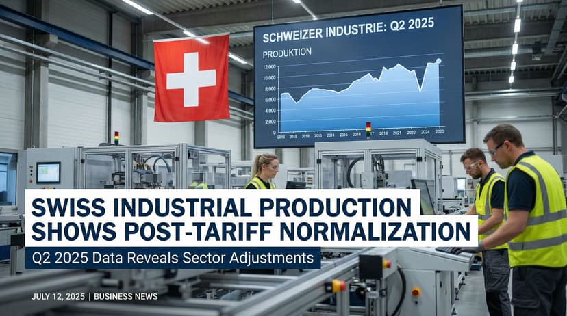 Swiss Industrial Production Shows Post-Tariff Normalization