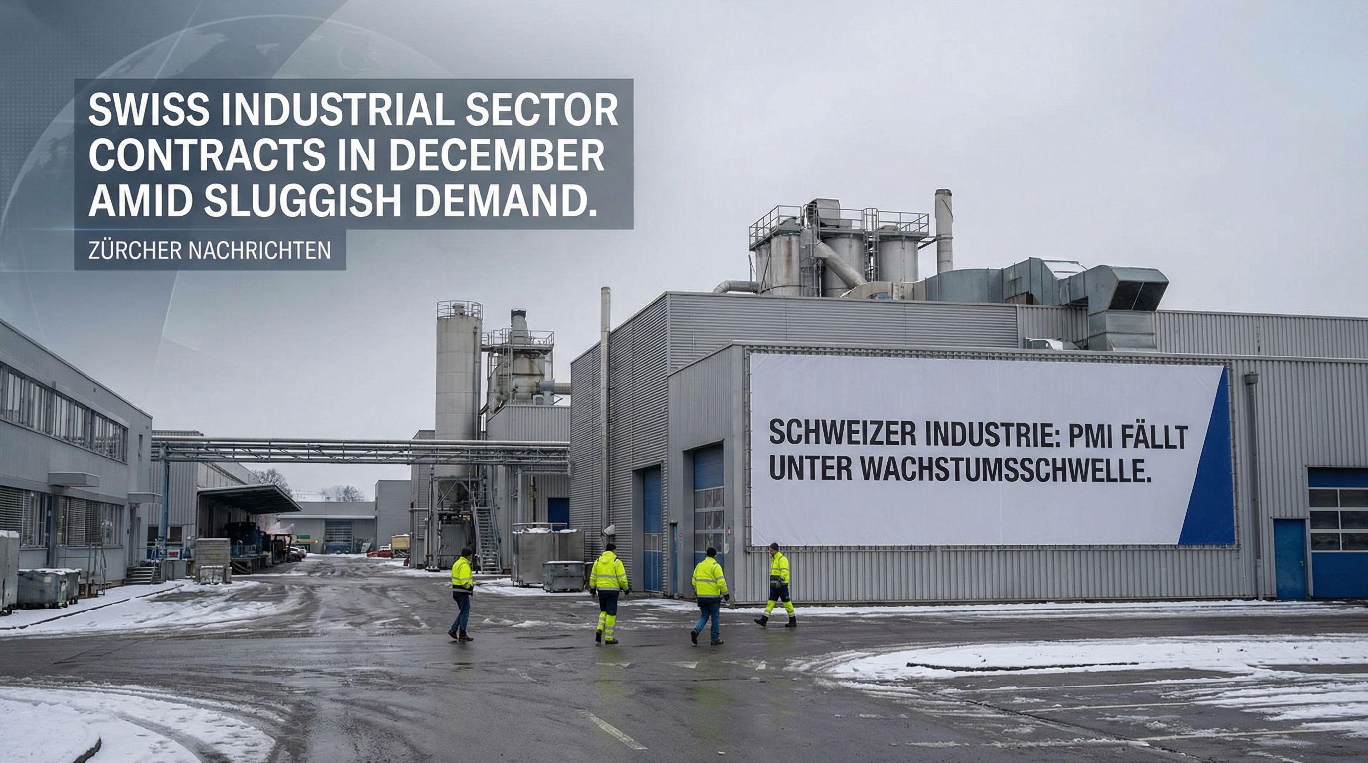 Swiss Industrial Sector Contracts in December Amid Sluggish Demand