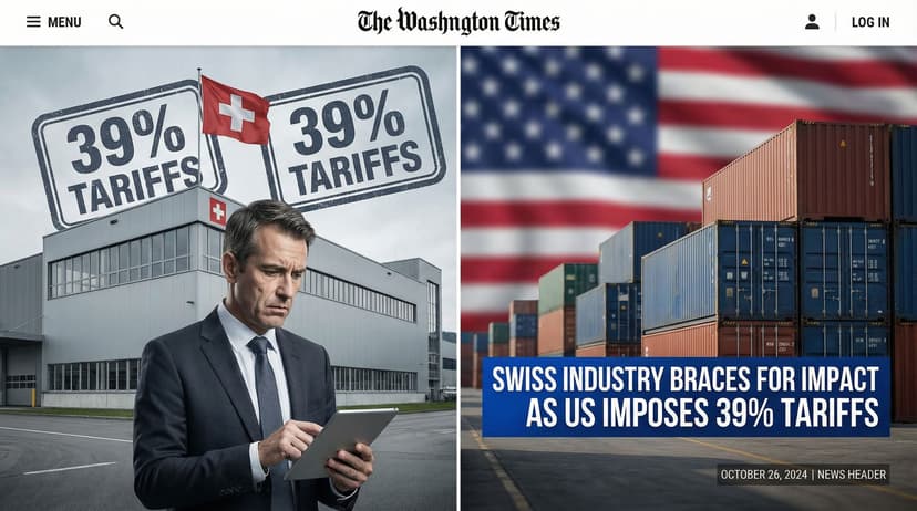 Swiss Industry Braces for Impact as US Imposes 39% Tariffs