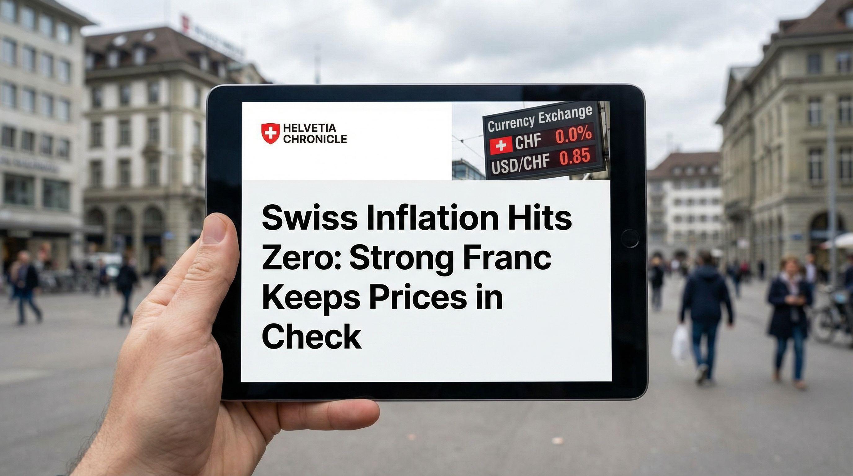 Swiss Inflation Hits Zero: Strong Franc Keeps Prices in Check