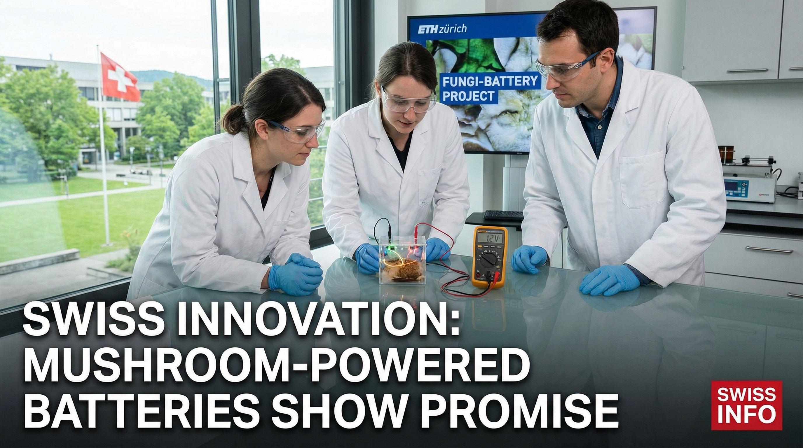 Swiss Innovation: Mushroom-Powered Batteries Show Promise