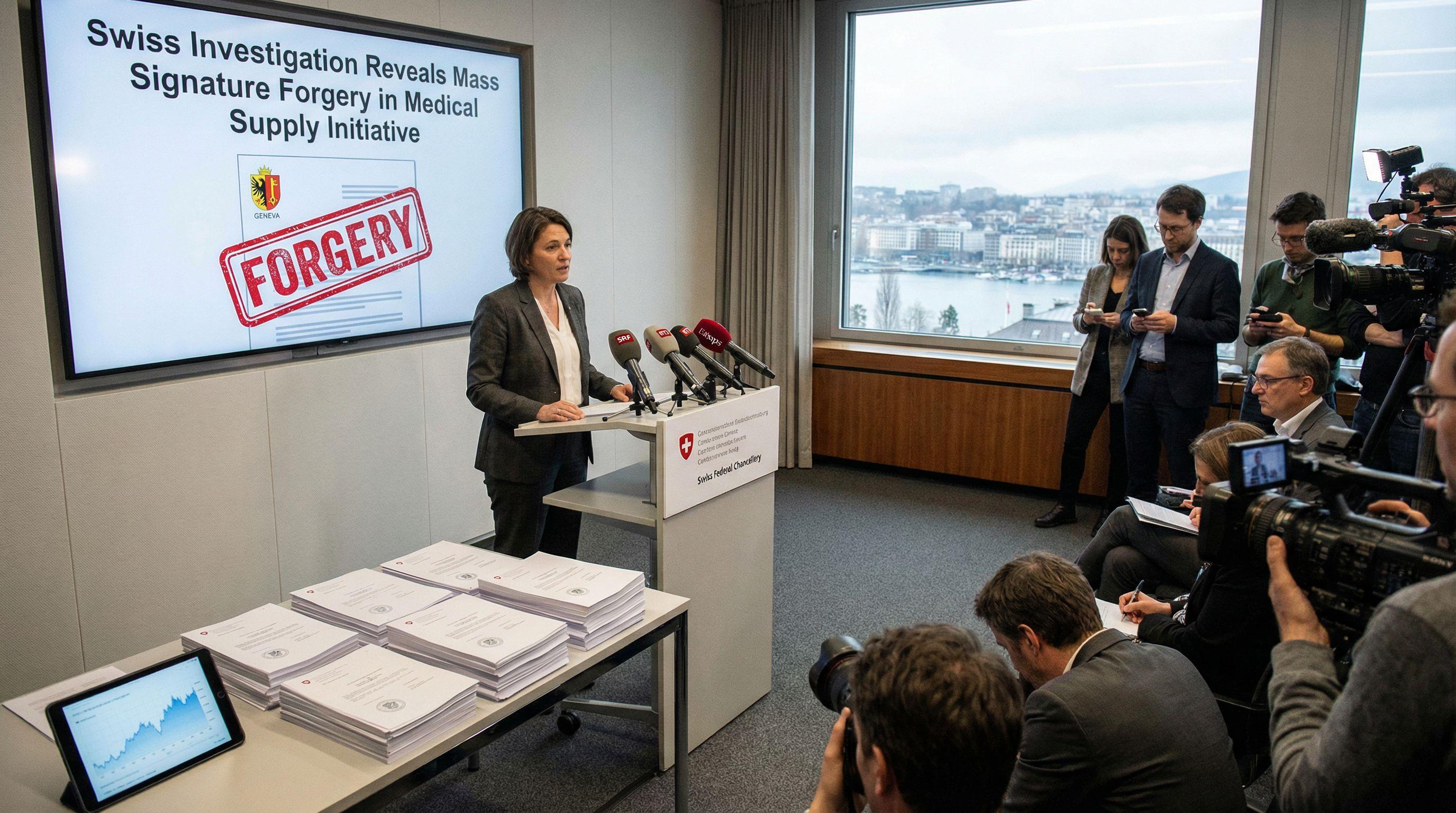 Swiss Investigation Reveals Mass Signature Forgery in Medical Supply Initiative