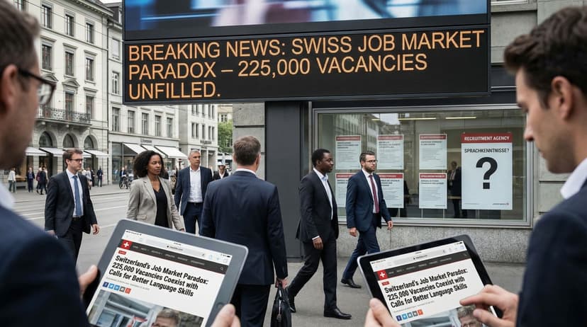Switzerland's Job Market Paradox: 225,000 Vacancies Coexist with Calls for Better Language Skills