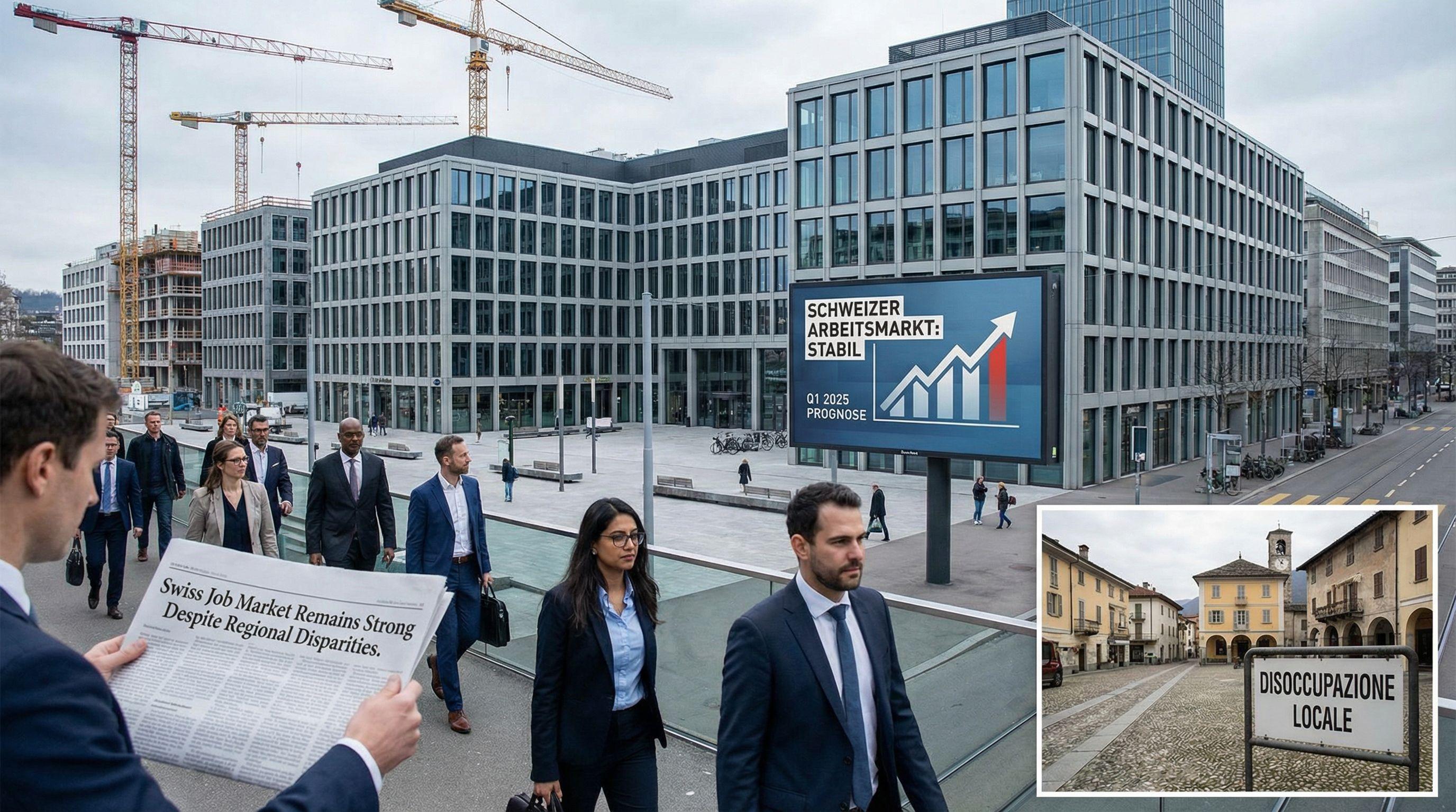 Swiss Job Market Remains Strong Despite Regional Disparities