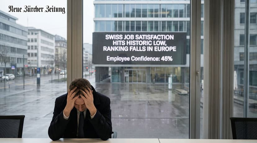 Swiss Job Satisfaction Hits Historic Low, Ranking Falls in Europe