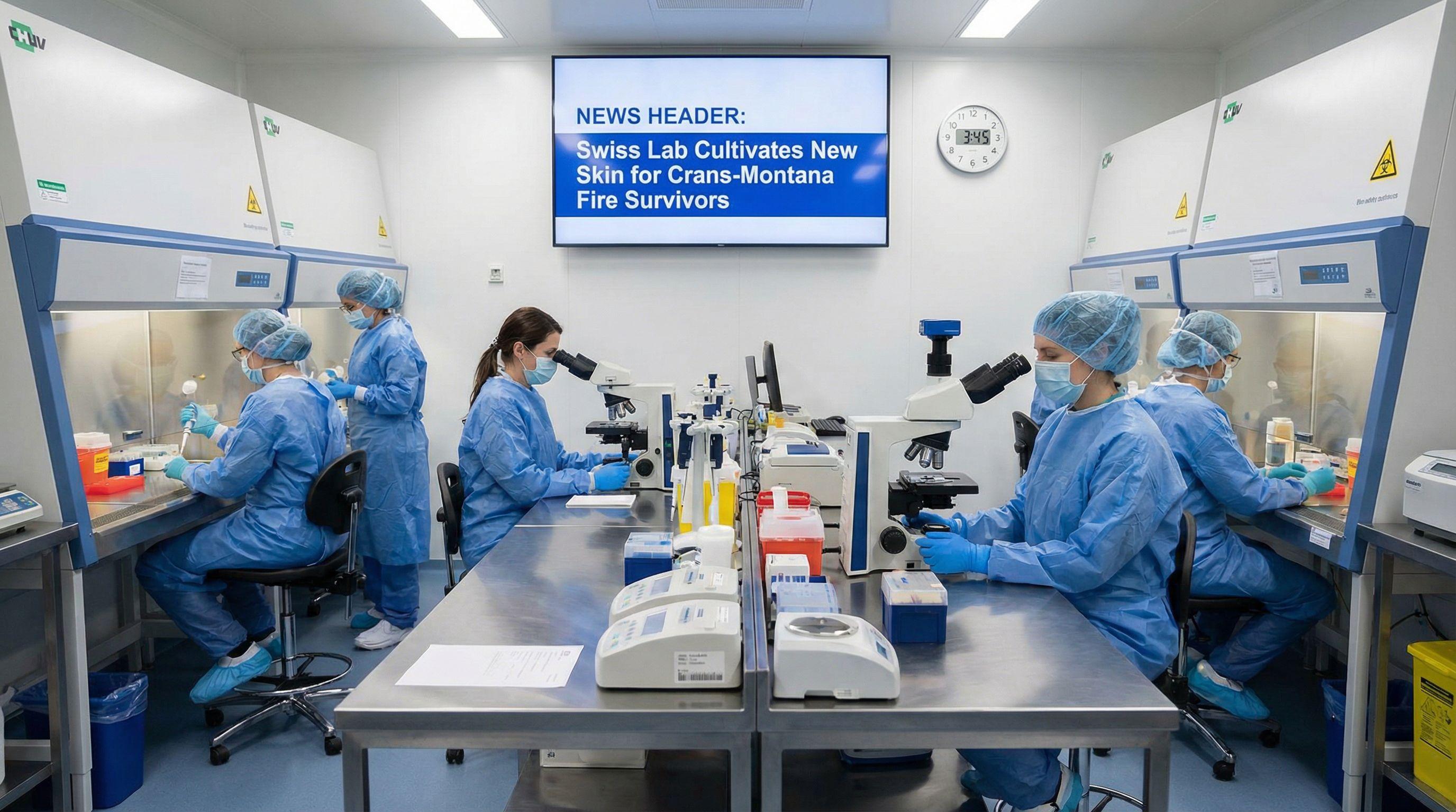 Swiss Lab Cultivates New Skin for Crans-Montana Fire Survivors